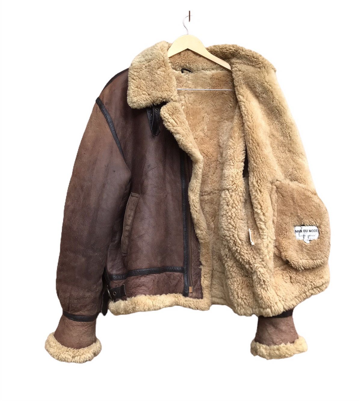 Genuine Leather B3 Military Shearling Winter Session Sheepskin Coat Size US M / EU 48-50 / 2 - 3 Thumbnail
