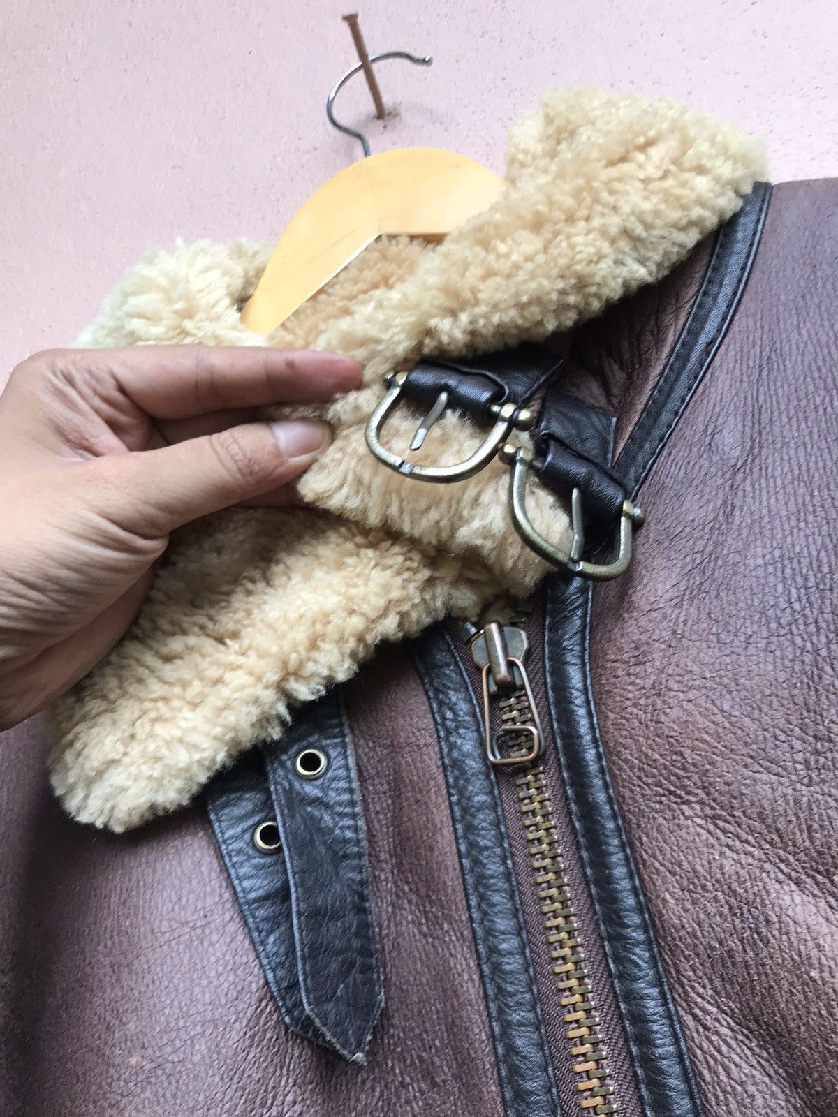 Genuine Leather B3 Military Shearling Winter Session Sheepskin Coat Size US M / EU 48-50 / 2 - 13 Thumbnail