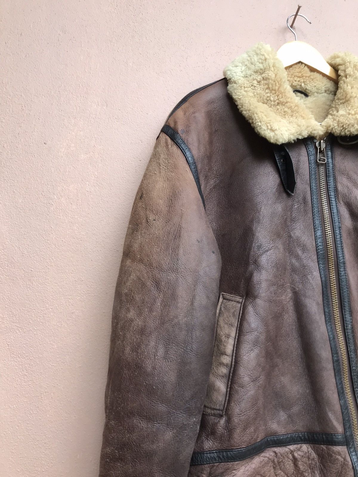 Genuine Leather B3 Military Shearling Winter Session Sheepskin Coat Size US M / EU 48-50 / 2 - 7 Thumbnail