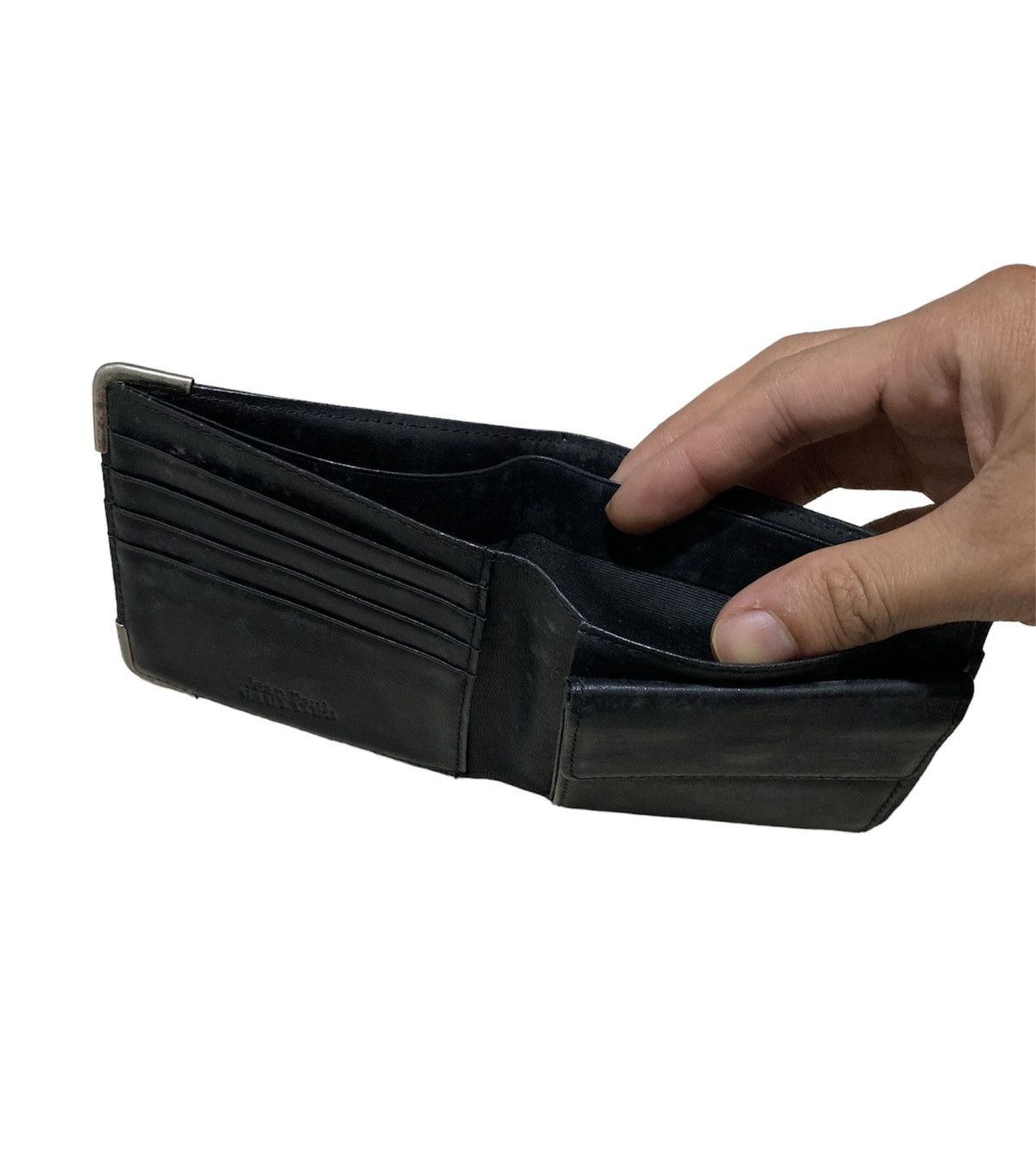 Jean Paul Gaultier Jean Paul Gaultier Spell out Leather Wallet Size ONE SIZE - 4 Thumbnail