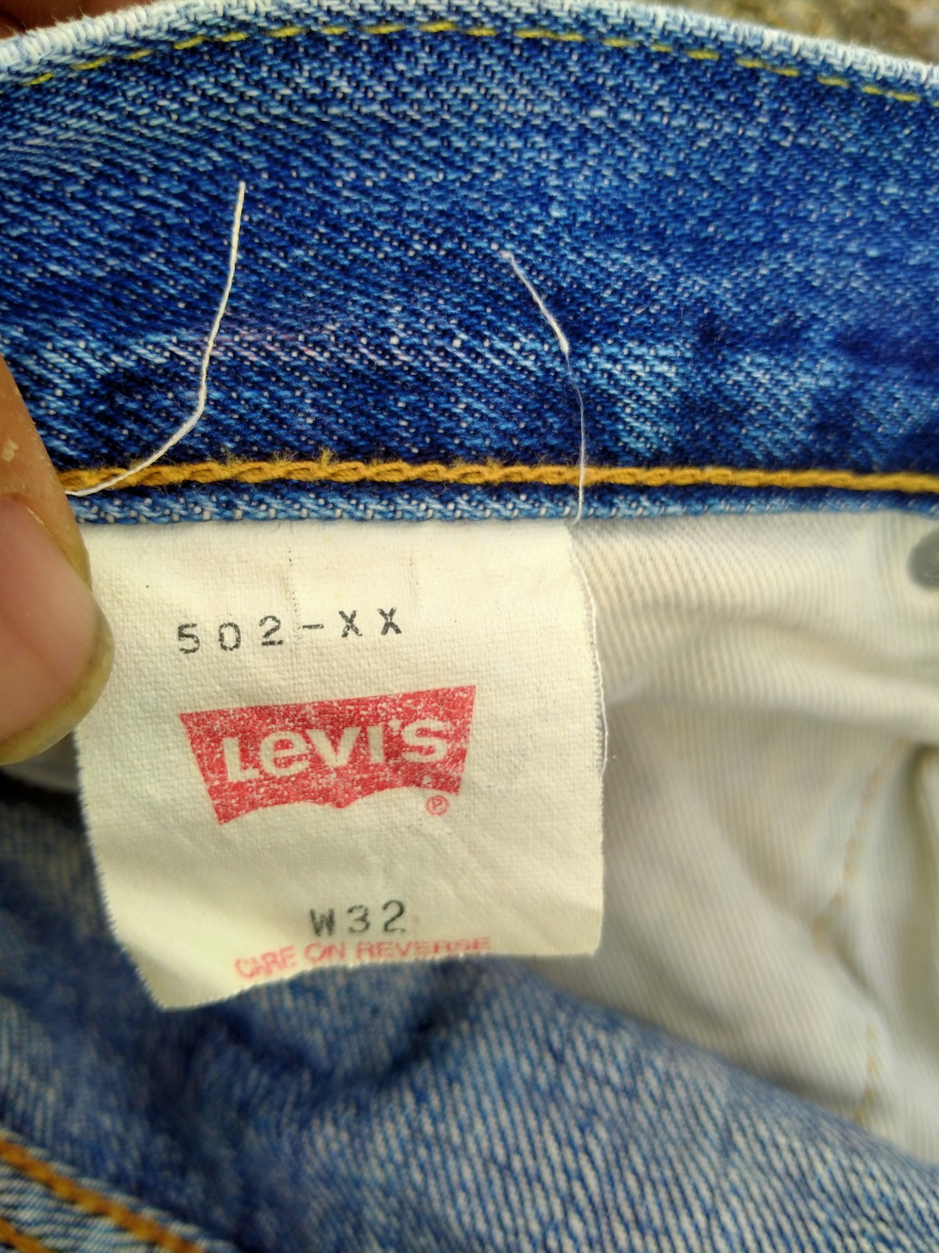 Levi's DISTRESSED LEVIS 502XX J22 BIG E SELVEDGE DENIM Size US 32 / EU 48 - 6 Thumbnail