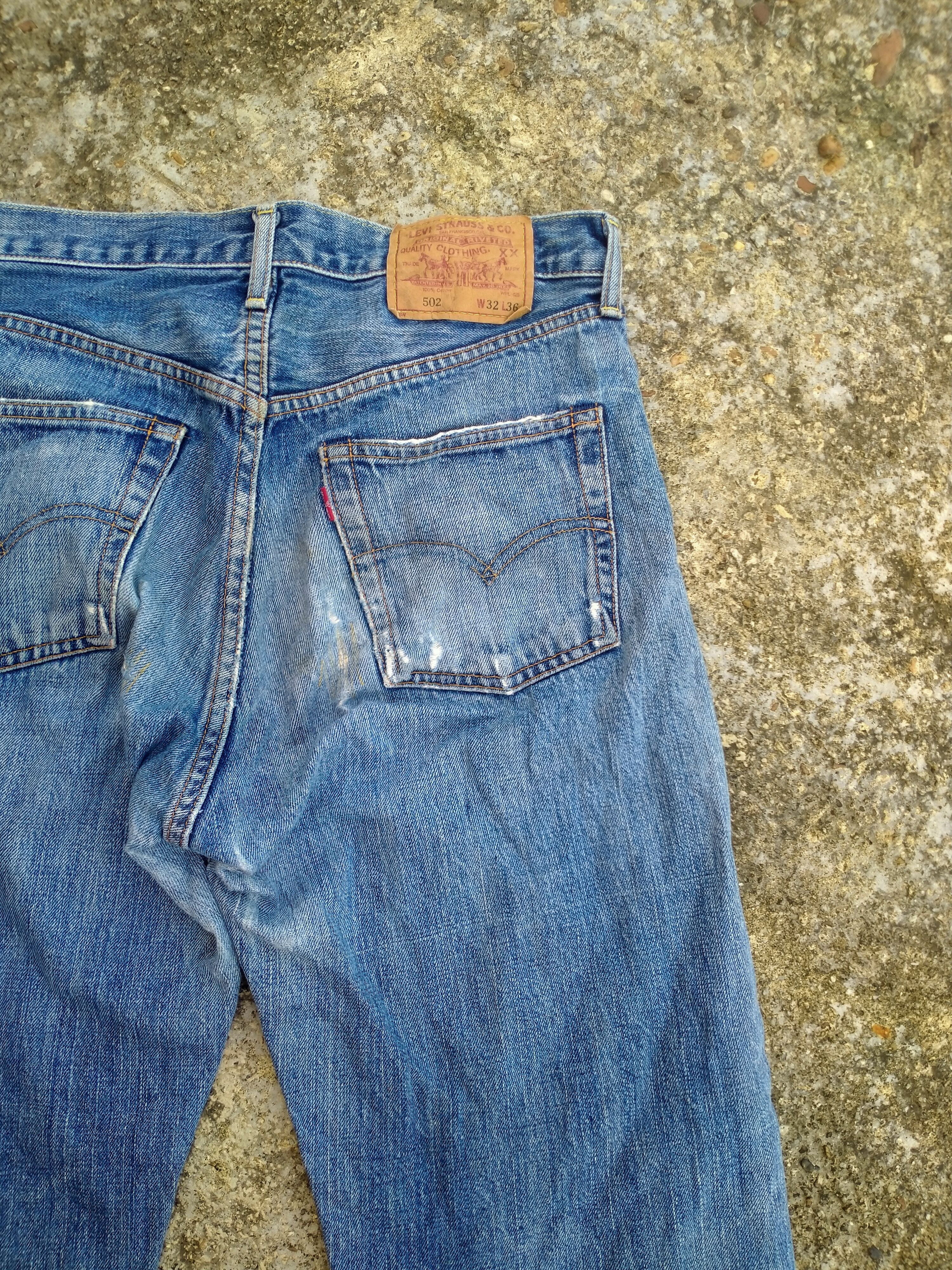 Levi's DISTRESSED LEVIS 502XX J22 BIG E SELVEDGE DENIM Size US 32 / EU 48 - 10 Thumbnail