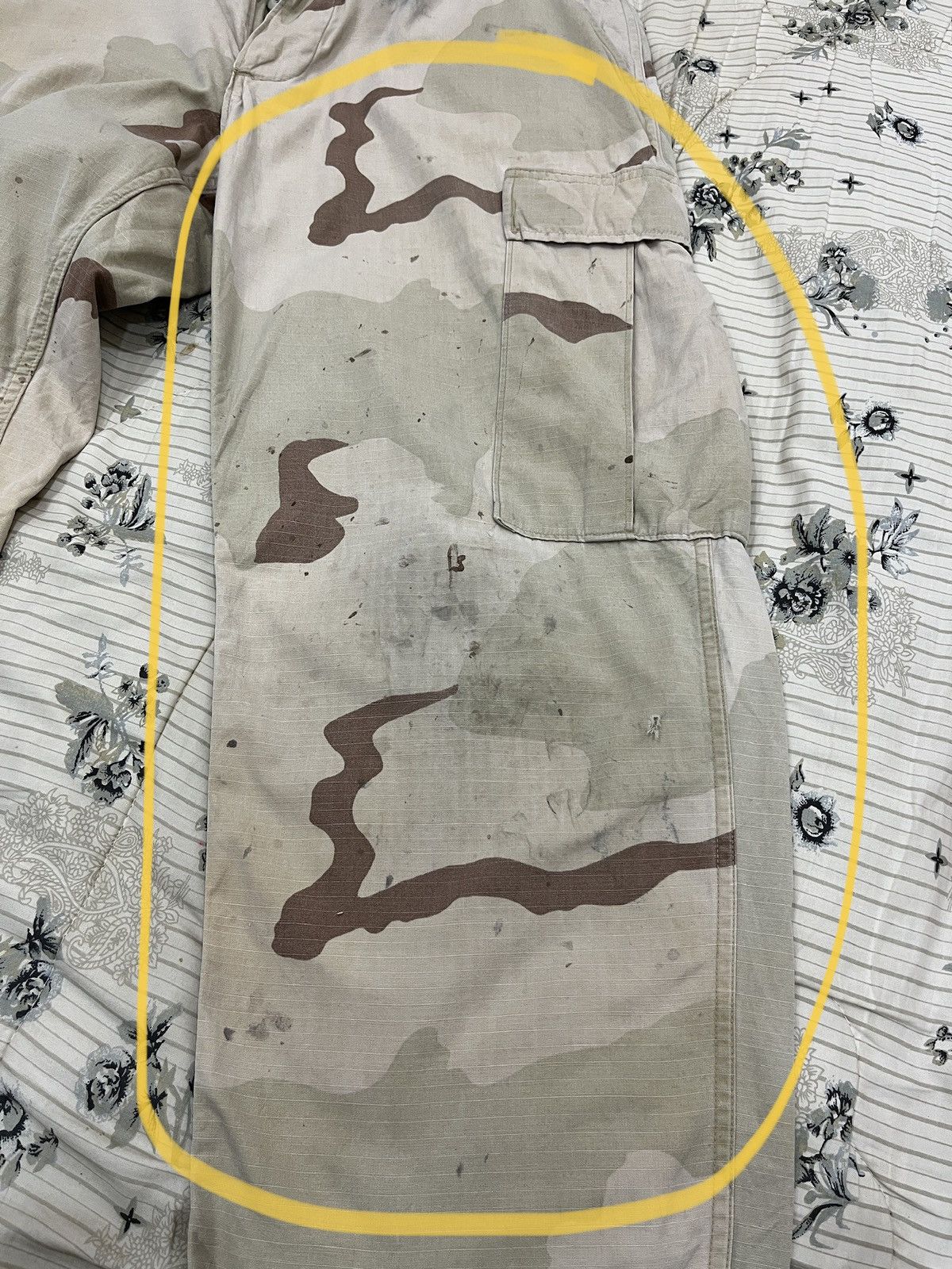 Vintage (Yy). VINTAGE MILITARY CAMOUFLAGE TACTICAL CARGO PANTS Size US 35 - 7 Thumbnail