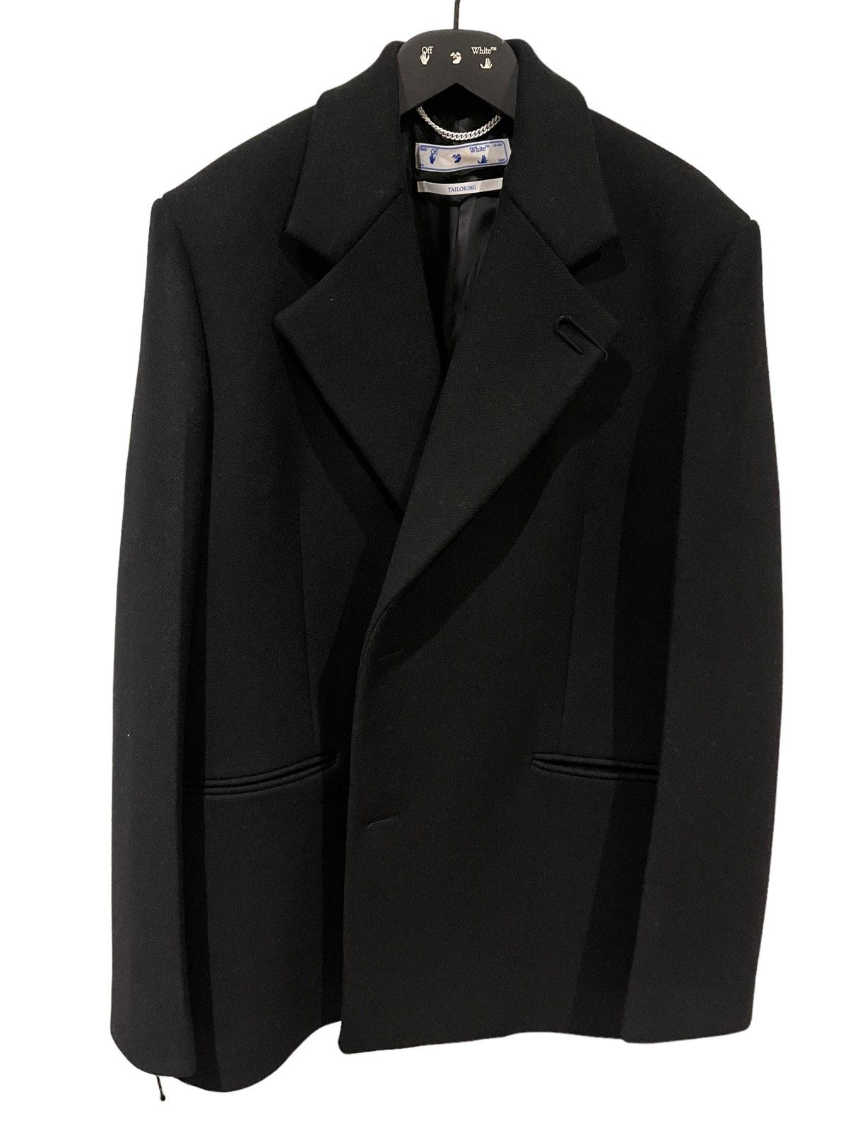 Off White Basic Short Coat
