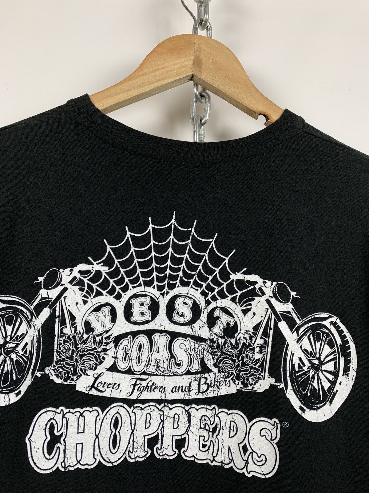 Vintage Vintage West Coast Choppers Black T-Shirt Size US S / EU 44-46 / 1 - 8 Thumbnail