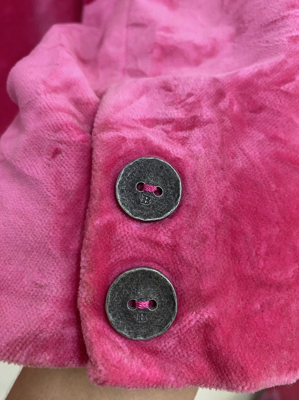 Balmain Vintage Balmain Paris Pink Velvet Blazer Jacket Size S / US 4 / IT 40 - 9 Thumbnail