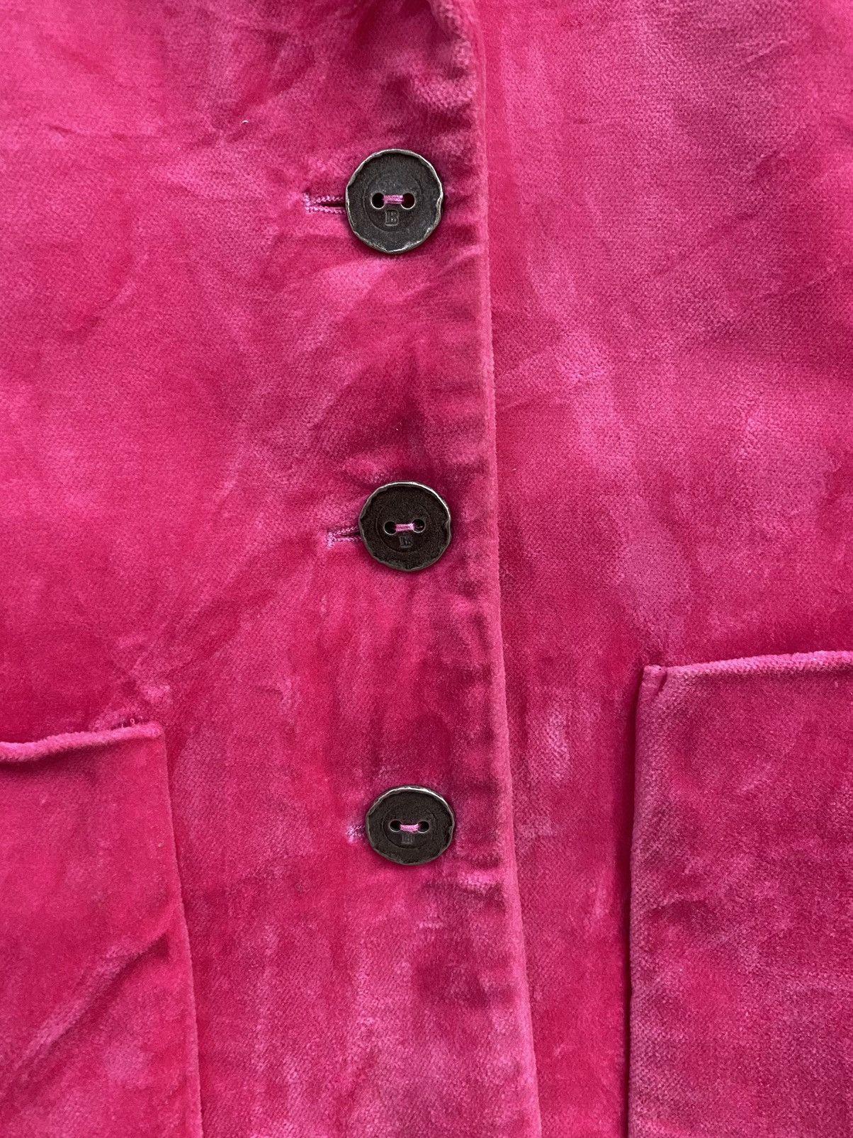 Balmain Vintage Balmain Paris Pink Velvet Blazer Jacket Size S / US 4 / IT 40 - 8 Thumbnail