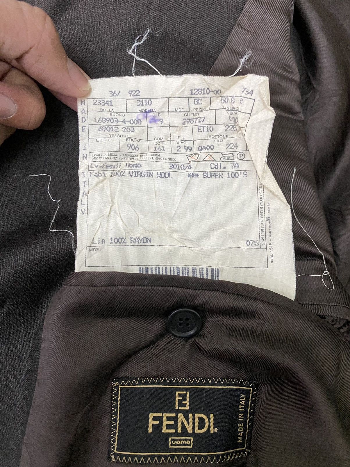 Fendi Fendi Blazer Made In Italy Size 50R - 10 Thumbnail