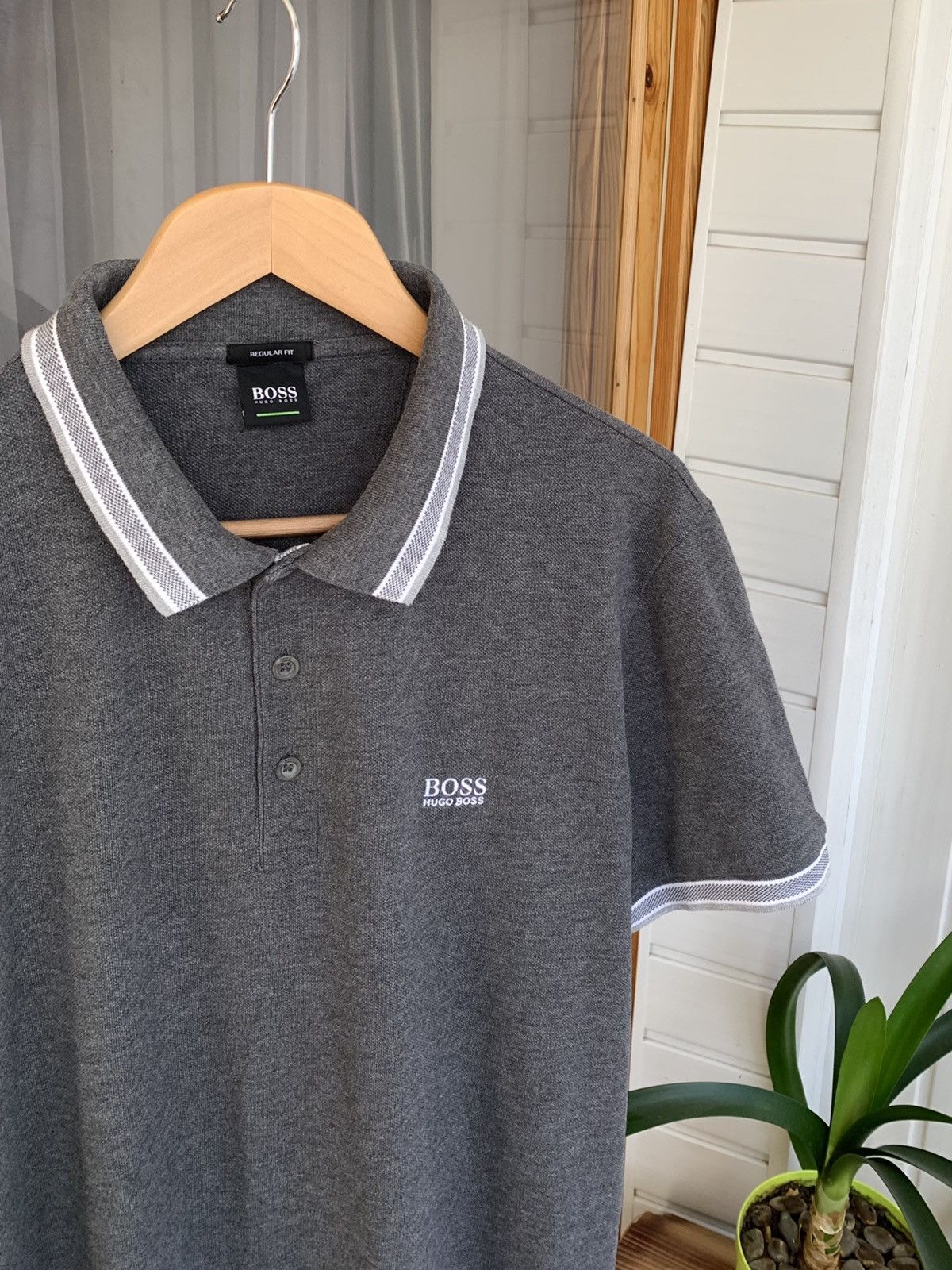 Hugo Boss Hugo Boss Polo Shirt Men’s Gray Size XL XXL Size US XXL / EU 58 / 5 - 3 Thumbnail