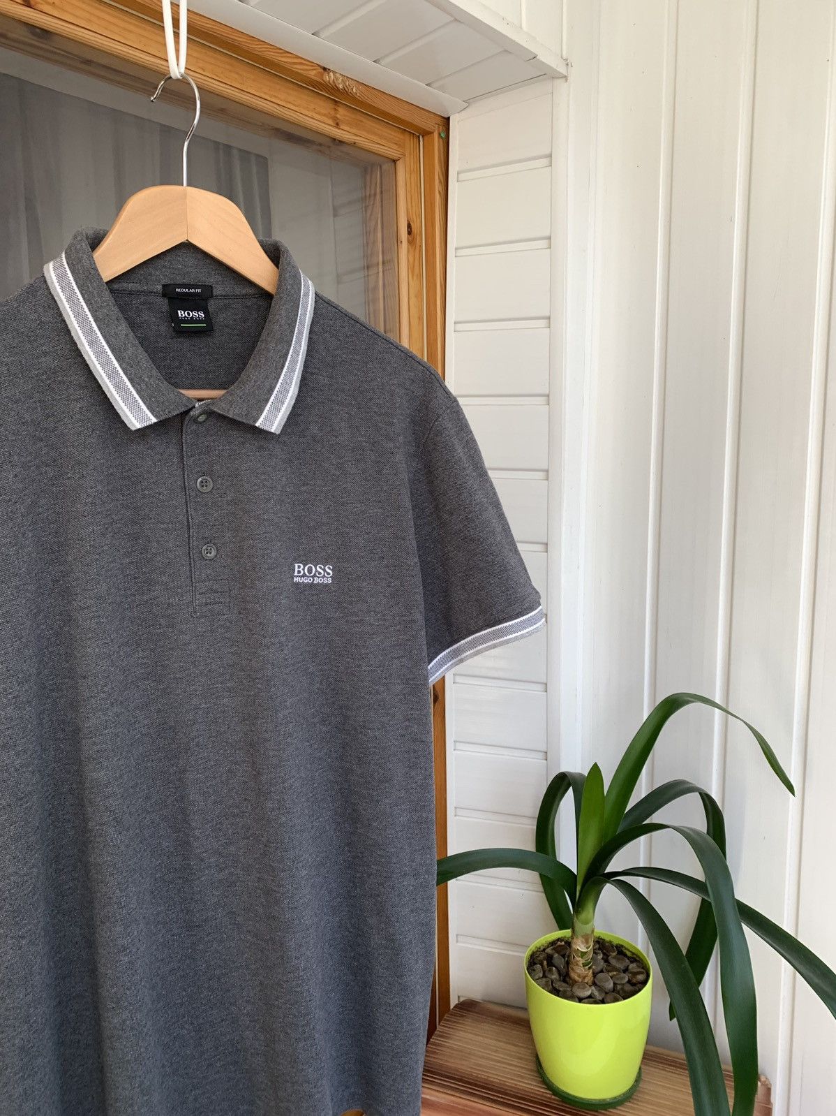 Hugo Boss Hugo Boss Polo Shirt Men’s Gray Size XL XXL Size US XXL / EU 58 / 5 - 2 Thumbnail