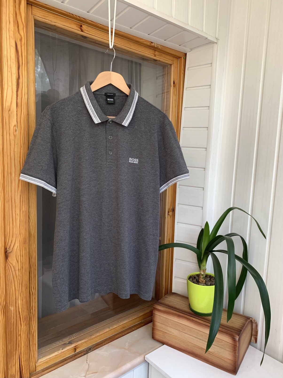 Hugo Boss Hugo Boss Polo Shirt Men’s Gray Size XL XXL Size US XXL / EU 58 / 5 - 1 Thumbnail