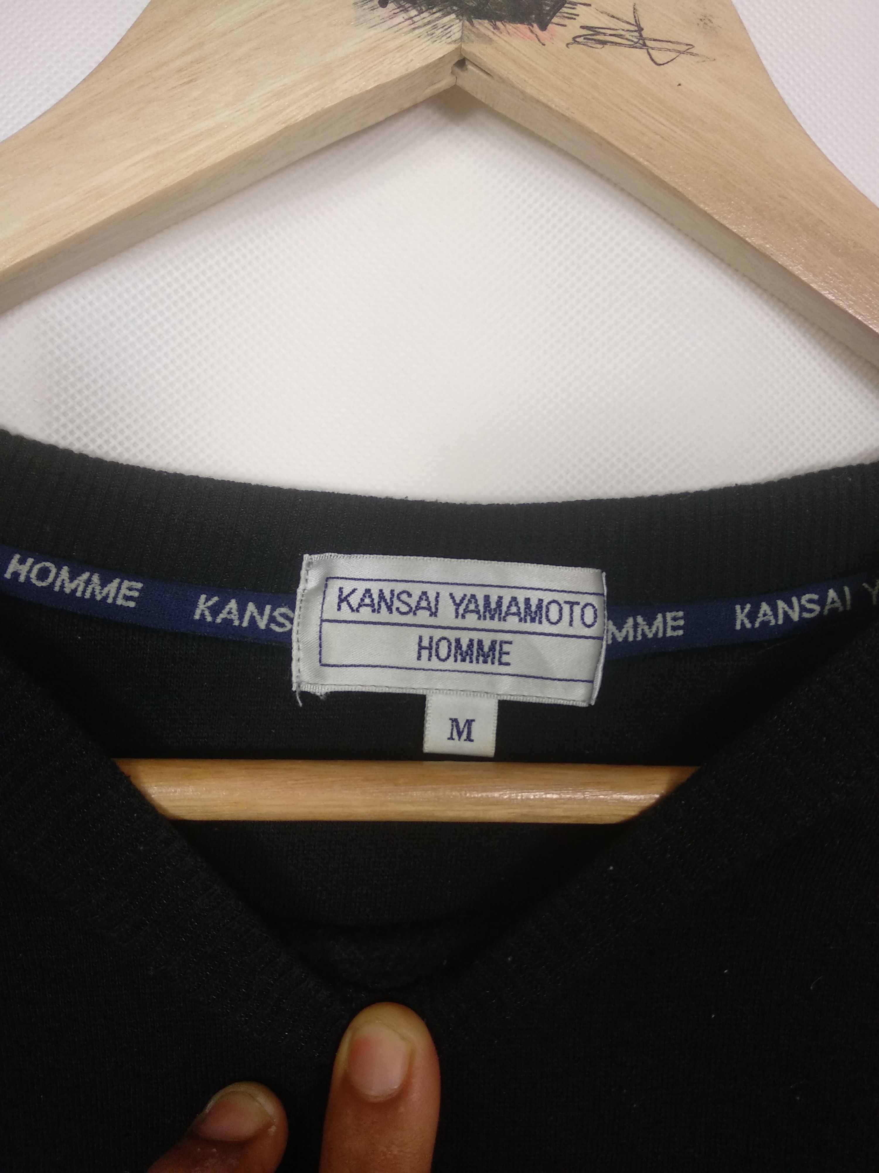 Japanese Brand × Kansai Yamamoto Kansai Yamamoto Homme Light Reflection Writing Sweatshirt Size US M / EU 48-50 / 2 - 4 Thumbnail