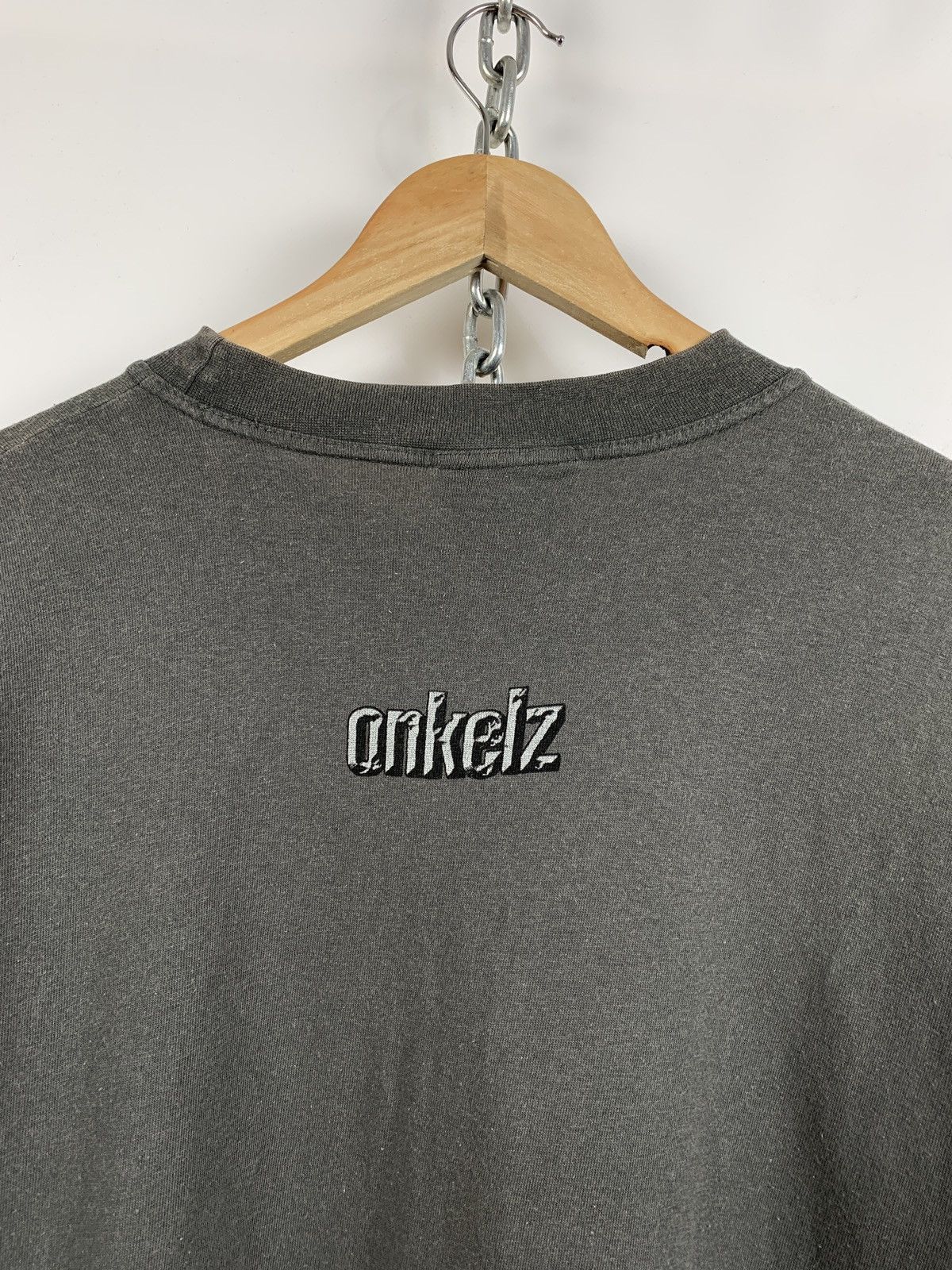 Band Tees Vintage Böhse Onkelz Faded Grey T-Shirt Size US XL / EU 56 / 4 - 7 Thumbnail
