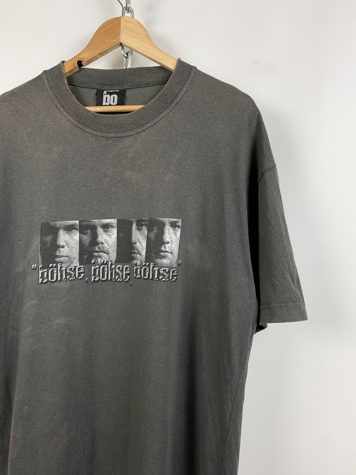 Band Tees Vintage Böhse Onkelz Faded Grey T-Shirt Size US XL / EU 56 / 4 - 4 Thumbnail