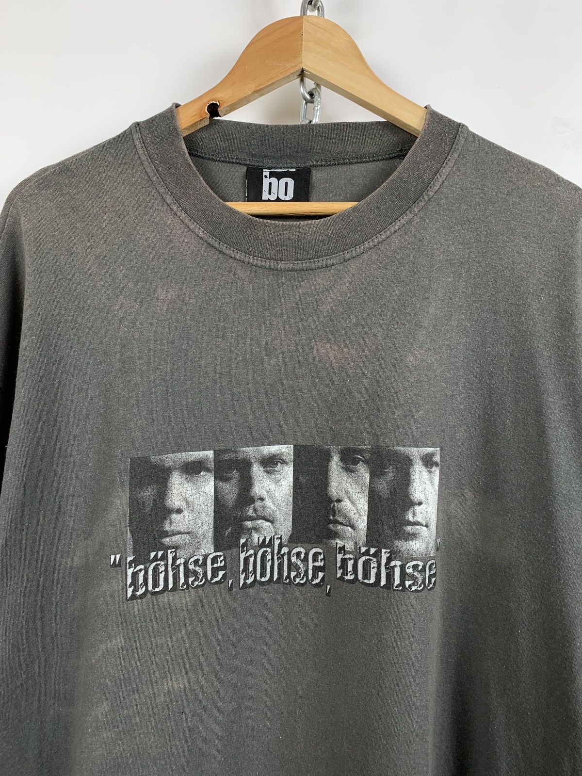 Band Tees Vintage Böhse Onkelz Faded Grey T-Shirt Size US XL / EU 56 / 4 - 5 Thumbnail