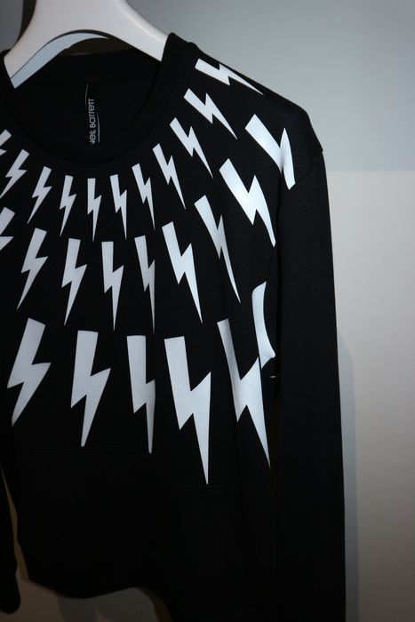 Neil barrett lightning bolt hot sale sweatshirt