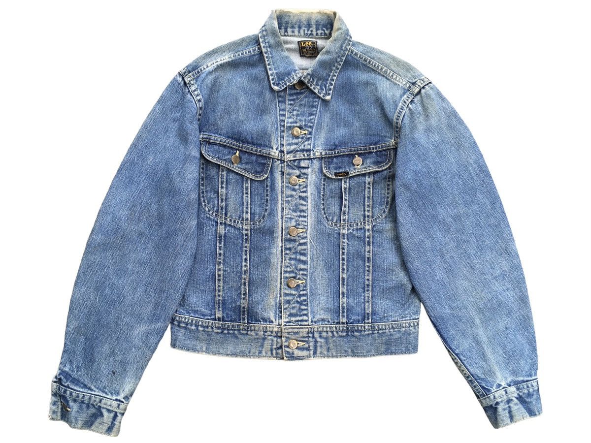 Lee Rare Vintage Brand Lee Sanforized Distressed Jacket 1960s Size US M / EU 48-50 / 2 - 1 Thumbnail