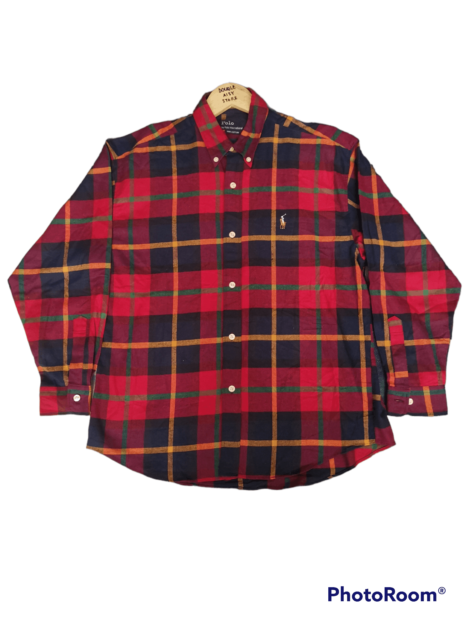 💎Luxury Polo International Flannel Button Up Shirt