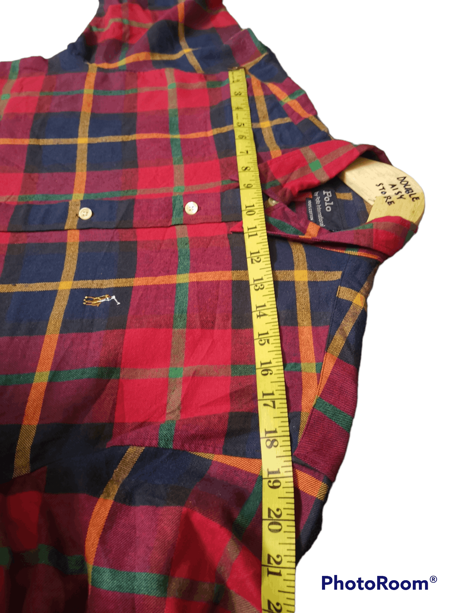 Flannel × Polo Ralph Lauren × Ralph Lauren 💎Luxury Polo International Flannel Button Up Shirt Size US S / EU 44-46 / 1 - 8 Thumbnail