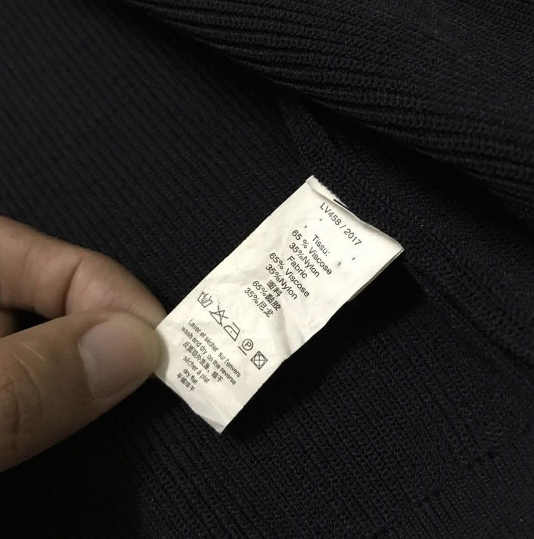 Louis Vuitton 🔥Athentic🔥Louis Vuitton Ribbed Black Cardigan Sweater Knit Size S / US 4 / IT 40 - 7 Thumbnail