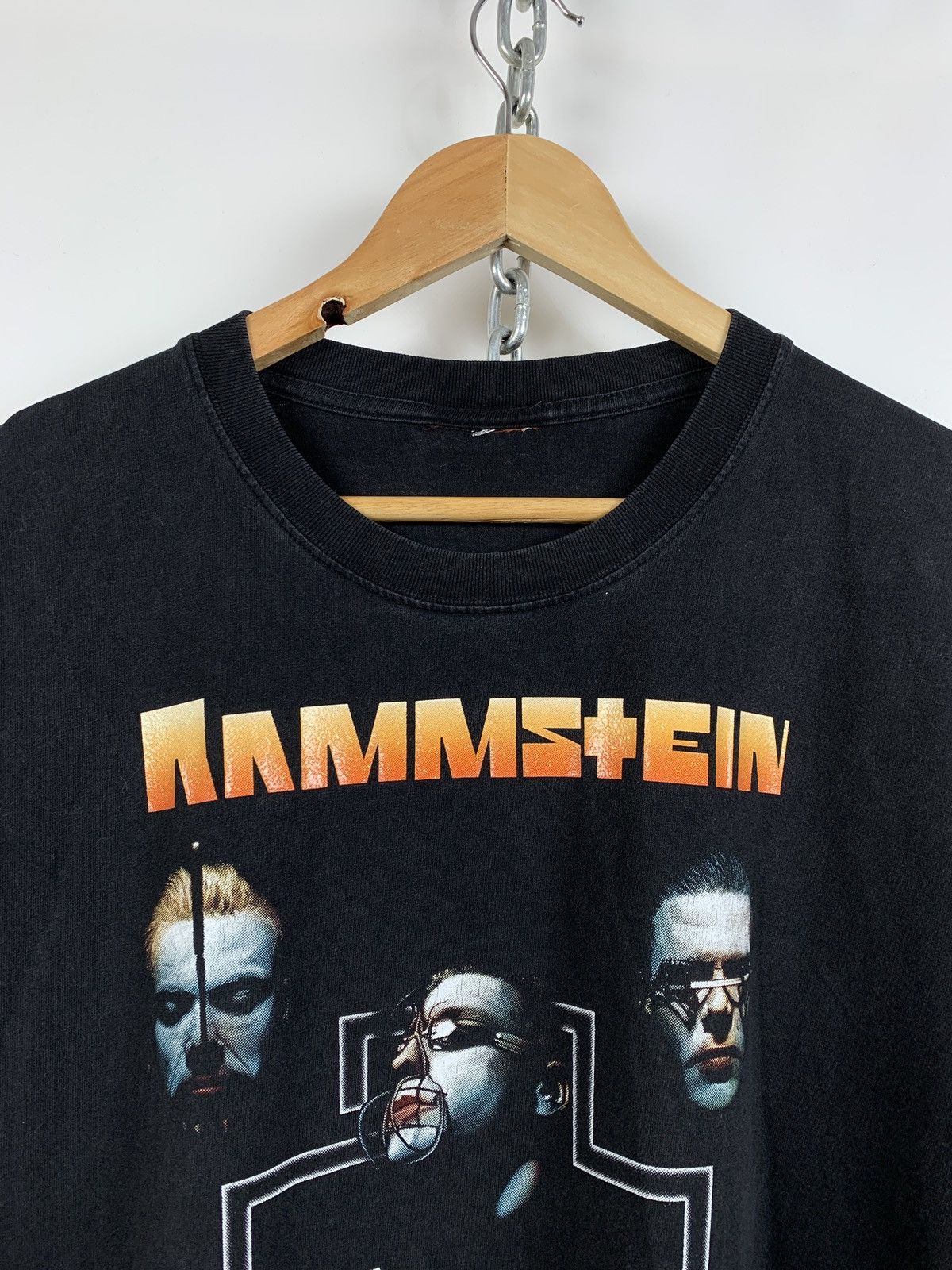 Band Tees Vintage Rammstein Sehnsucht Black Band T-Shirt Size US L / EU 52-54 / 3 - 5 Thumbnail
