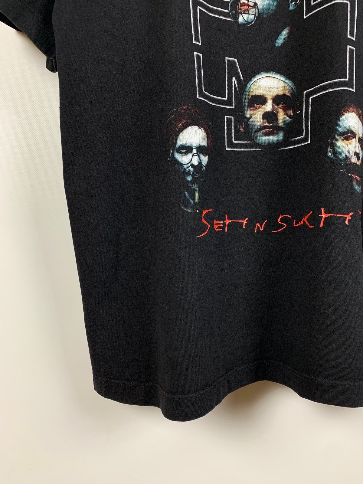 Band Tees Vintage Rammstein Sehnsucht Black Band T-Shirt Size US L / EU 52-54 / 3 - 6 Thumbnail