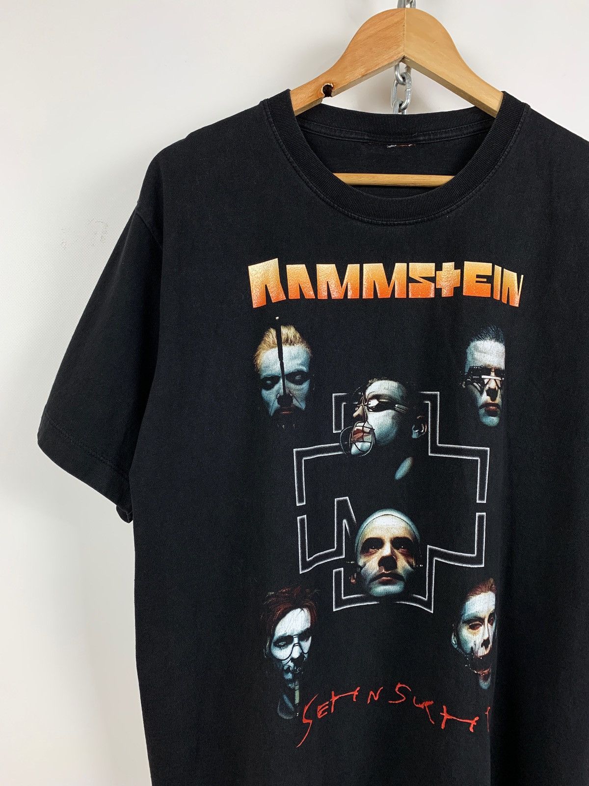 Band Tees Vintage Rammstein Sehnsucht Black Band T-Shirt Size US L / EU 52-54 / 3 - 3 Thumbnail