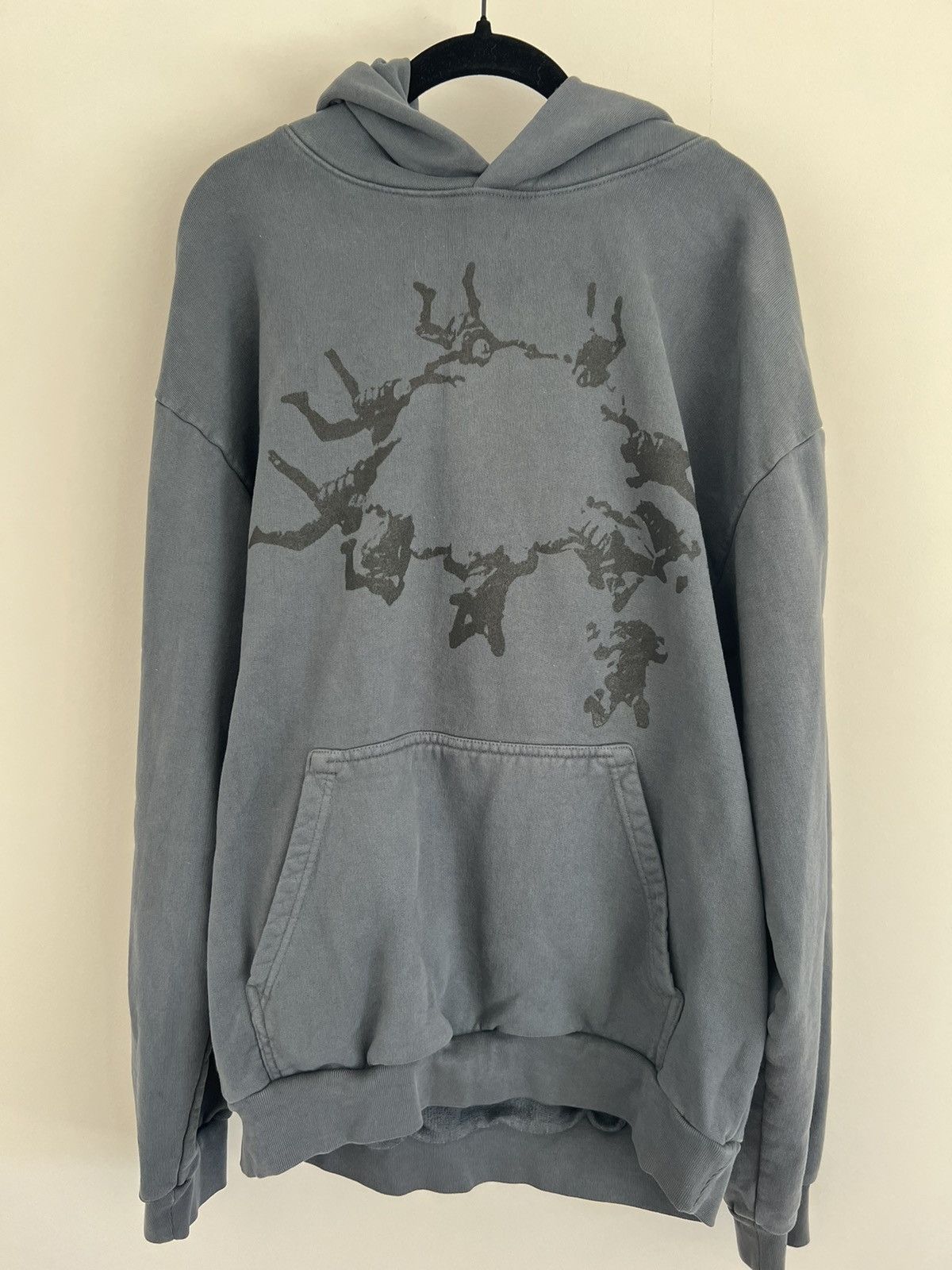 image of Basketcase Gallery Skydiving Hoodie in Grey, Men's (Size XL)