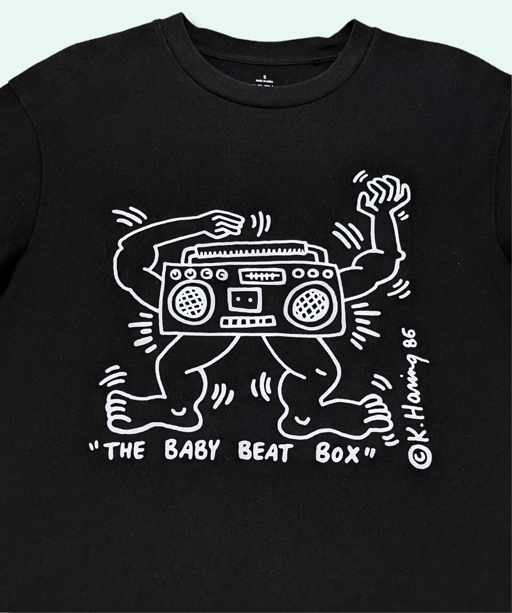 Keith Haring × Vintage Keith Haring Baby Beat Box 86 Artwork T shirt Size US S / EU 44-46 / 1 - 1 Thumbnail