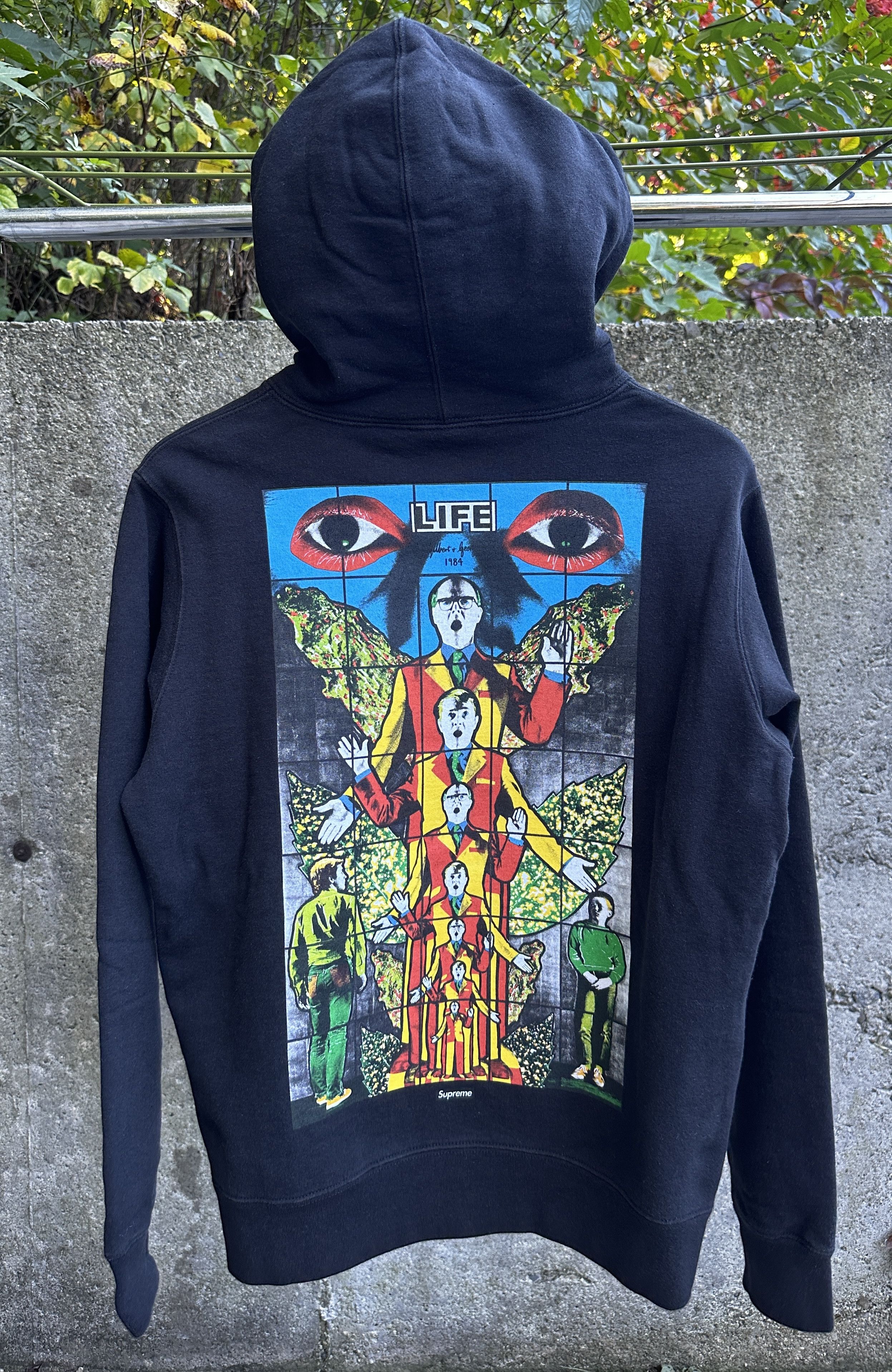 Supreme Gilbert & George LIFE Hooded Sweatshirt Size US S / EU 44-46 / 1 - 1 Thumbnail