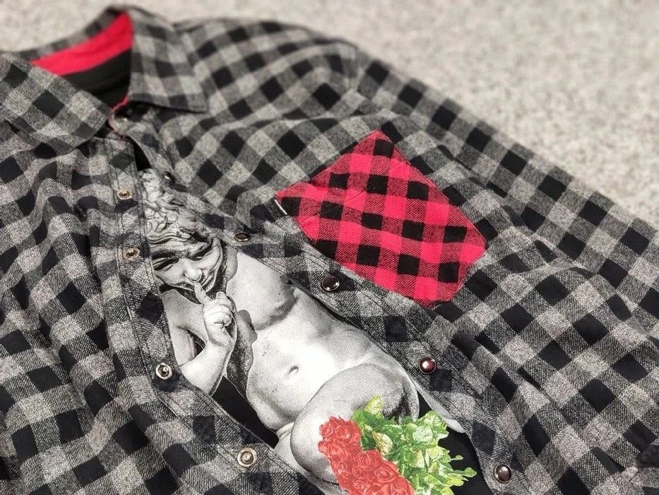 Flannel Vintage Flannel Shirt Plaid Checkered Travis Scott Style Size US M / EU 48-50 / 2 - 7 Thumbnail
