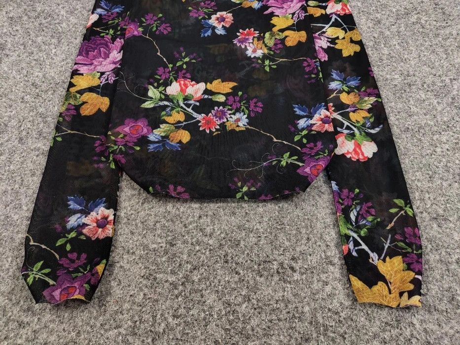 Japanese Brand Vintage Mesh Long Sleeve Motive Flowers Jean Paul Gaultier Size US XS / EU 42 / 0 - 3 Thumbnail