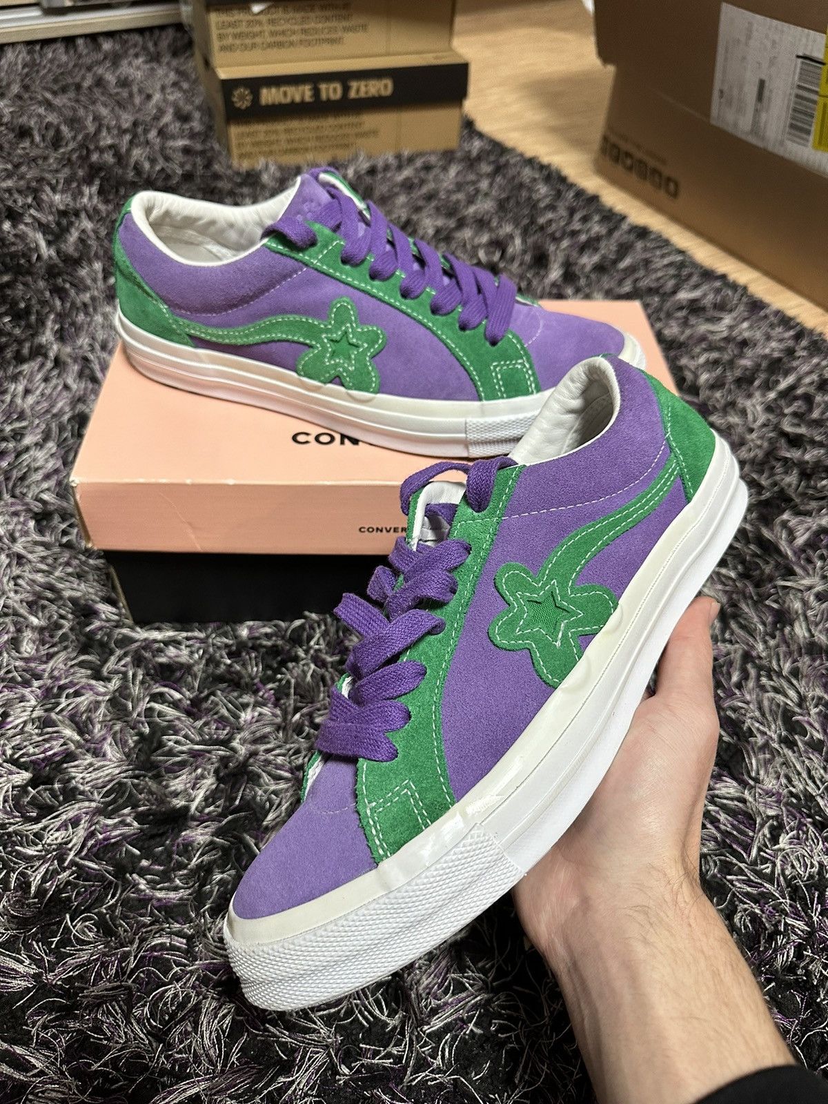 Converse One Star Ox Tyler the Creator Golf le Fleur Purple Green