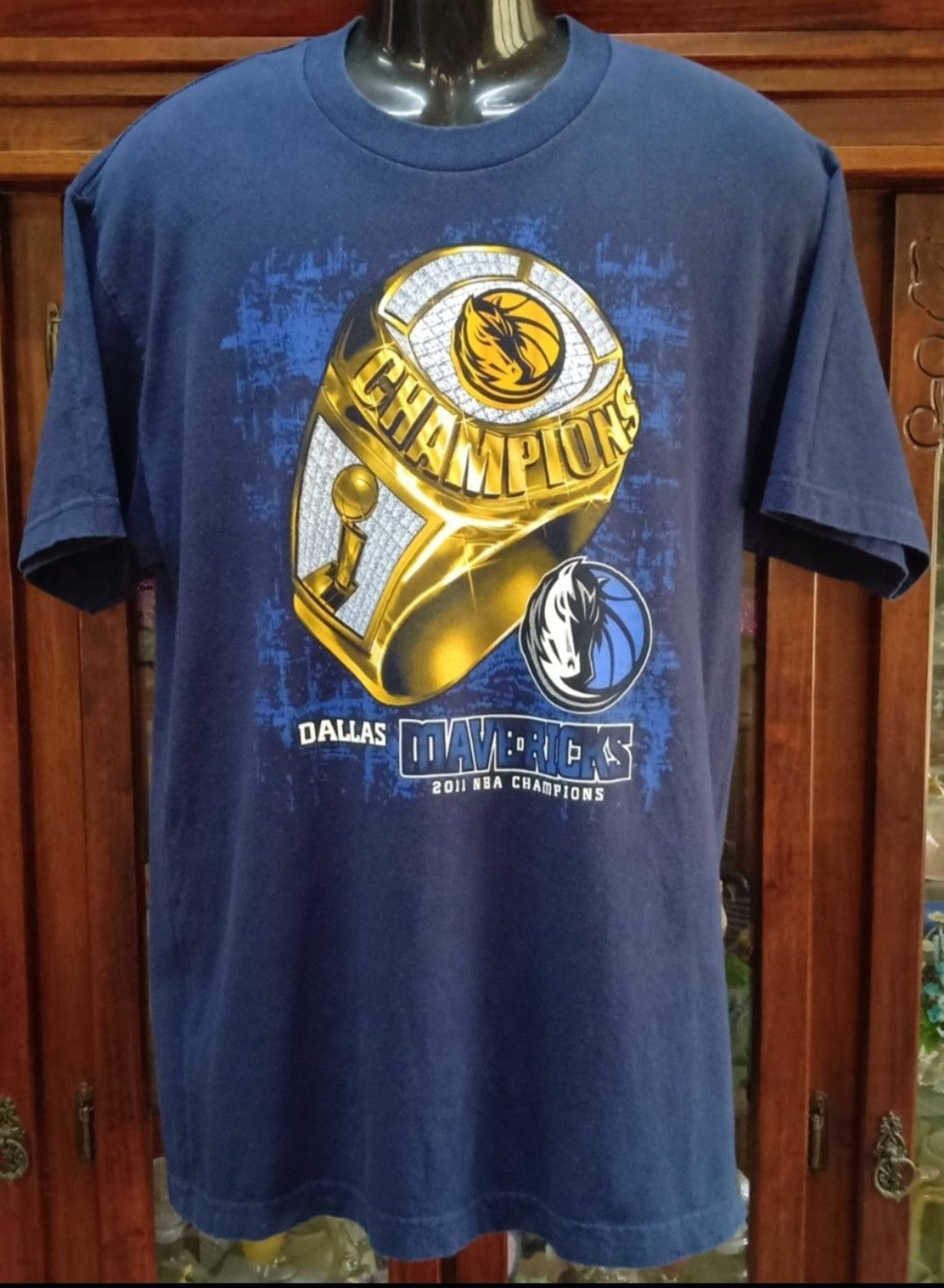 NBA × Vintage Vintage NBA Dallas Mavericks 2011 Champions T-Shirt Size US L / EU 52-54 / 3 - 2 Thumbnail