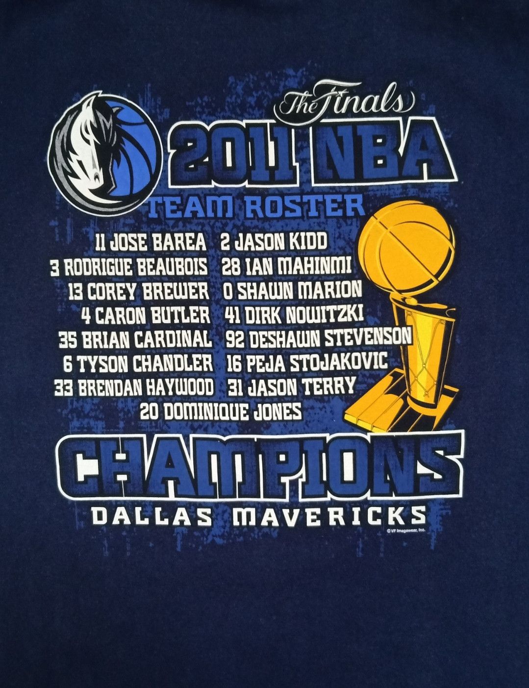 NBA × Vintage Vintage NBA Dallas Mavericks 2011 Champions T-Shirt Size US L / EU 52-54 / 3 - 3 Thumbnail