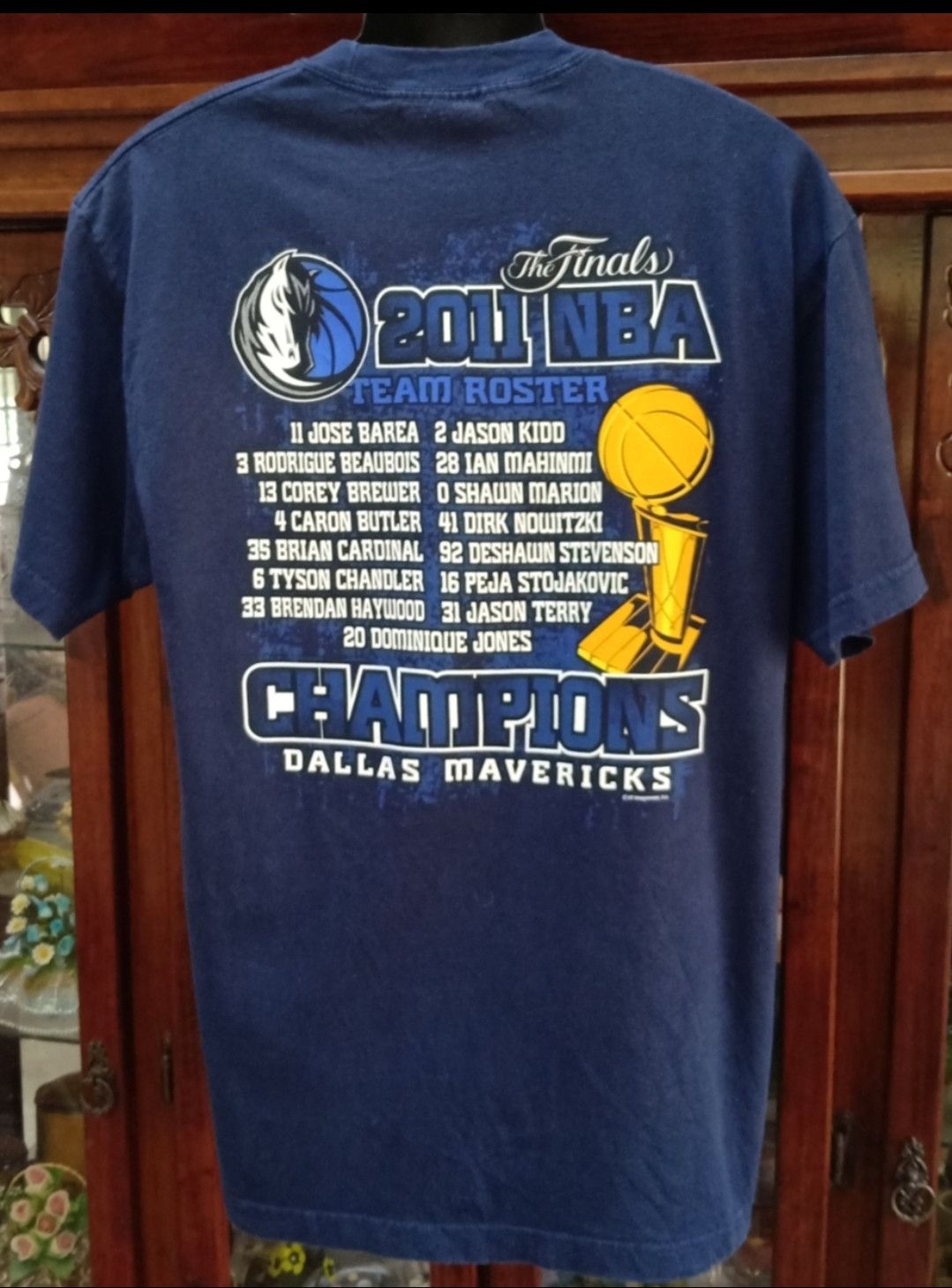 NBA × Vintage Vintage NBA Dallas Mavericks 2011 Champions T-Shirt Size US L / EU 52-54 / 3 - 4 Thumbnail