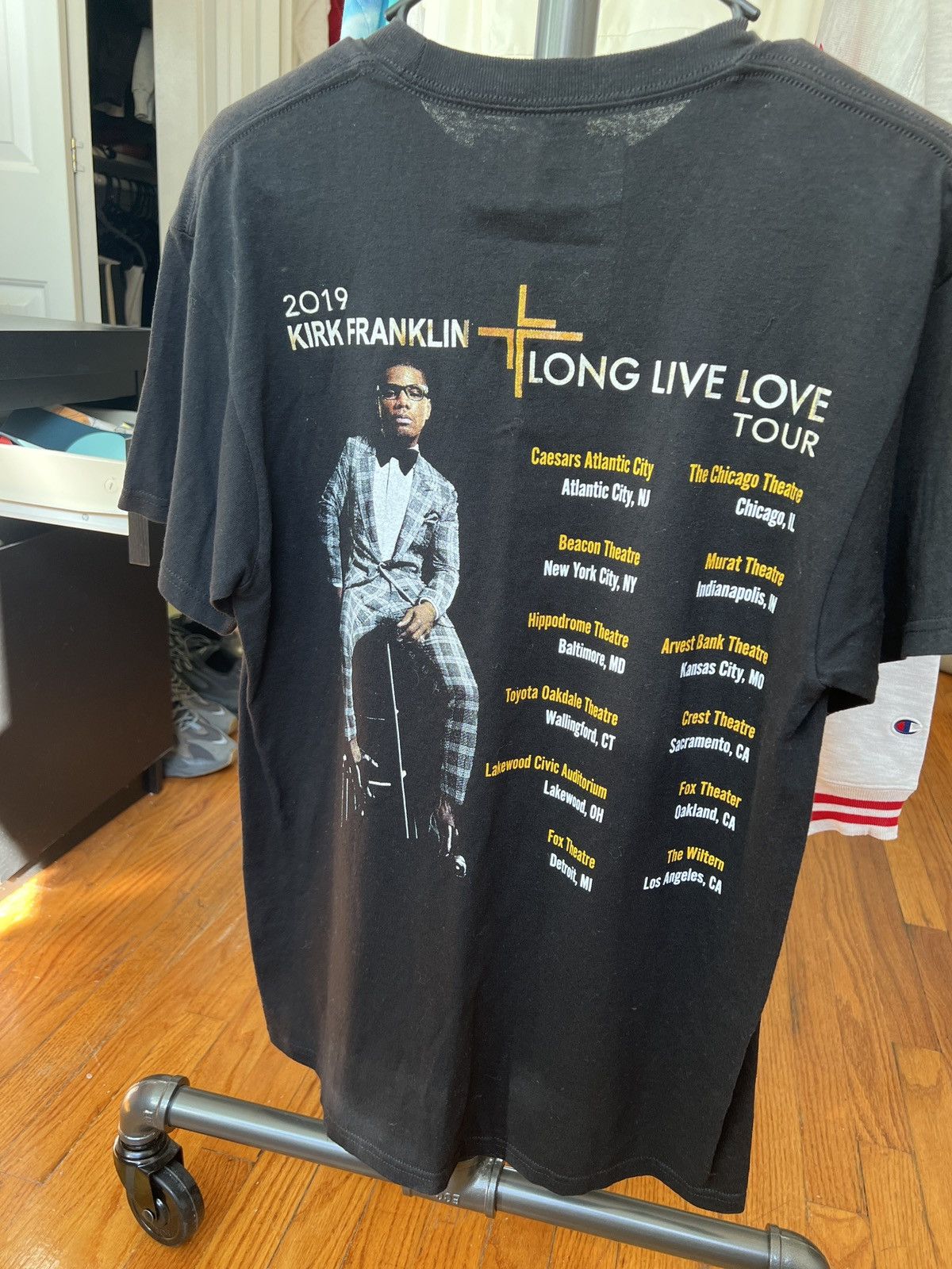 Band Tees × Vintage KIRK FRANKLIN LONG LIVE LOVE TEE Size US M / EU 48-50 / 2 - 1 Thumbnail