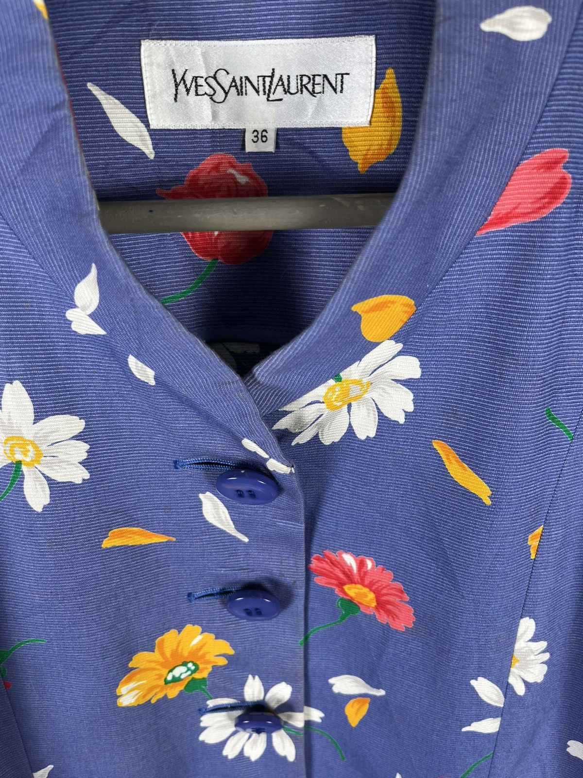Yves Saint Laurent Yves Saint Laurent Floral Blouse Size XS / US 0-2 / IT 36-38 - 10 Thumbnail