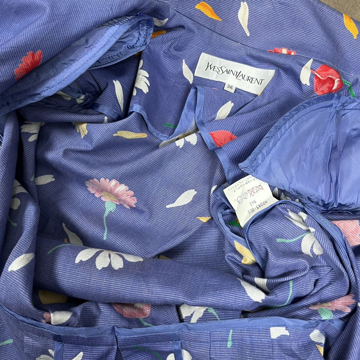 Yves Saint Laurent Yves Saint Laurent Floral Blouse Size XS / US 0-2 / IT 36-38 - 13 Thumbnail