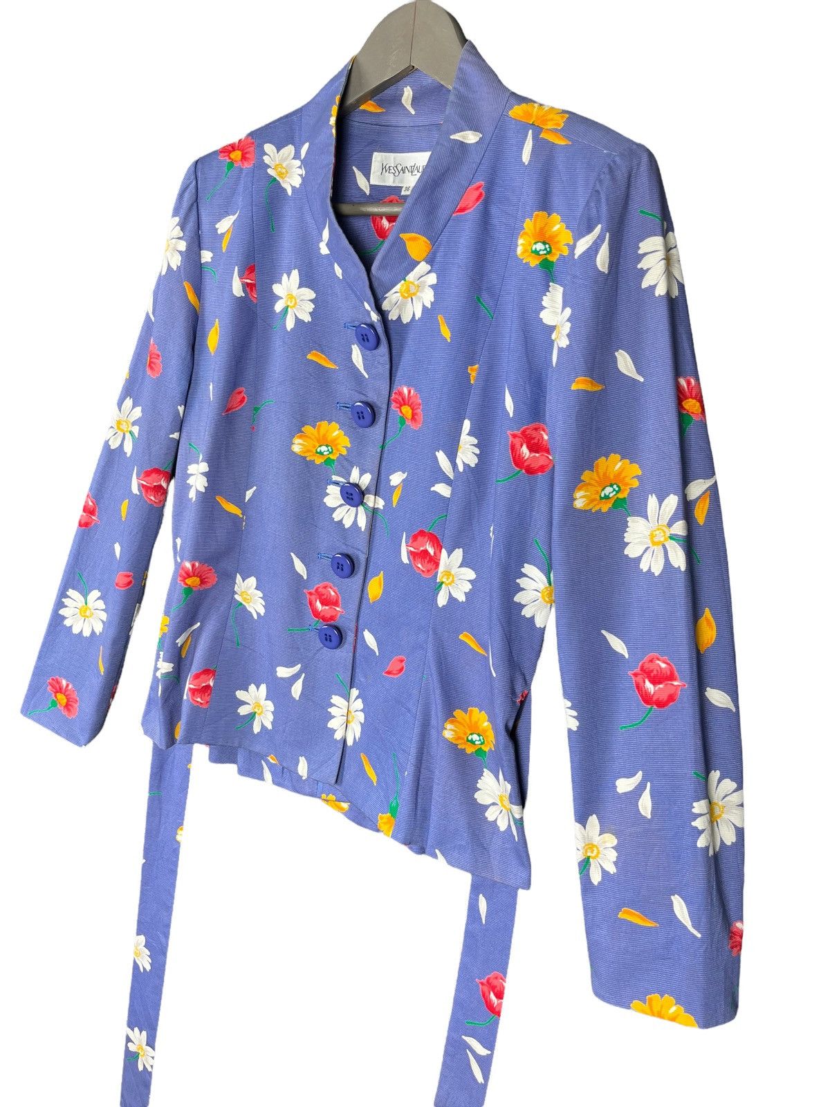 Yves Saint Laurent Yves Saint Laurent Floral Blouse Size XS / US 0-2 / IT 36-38 - 3 Thumbnail