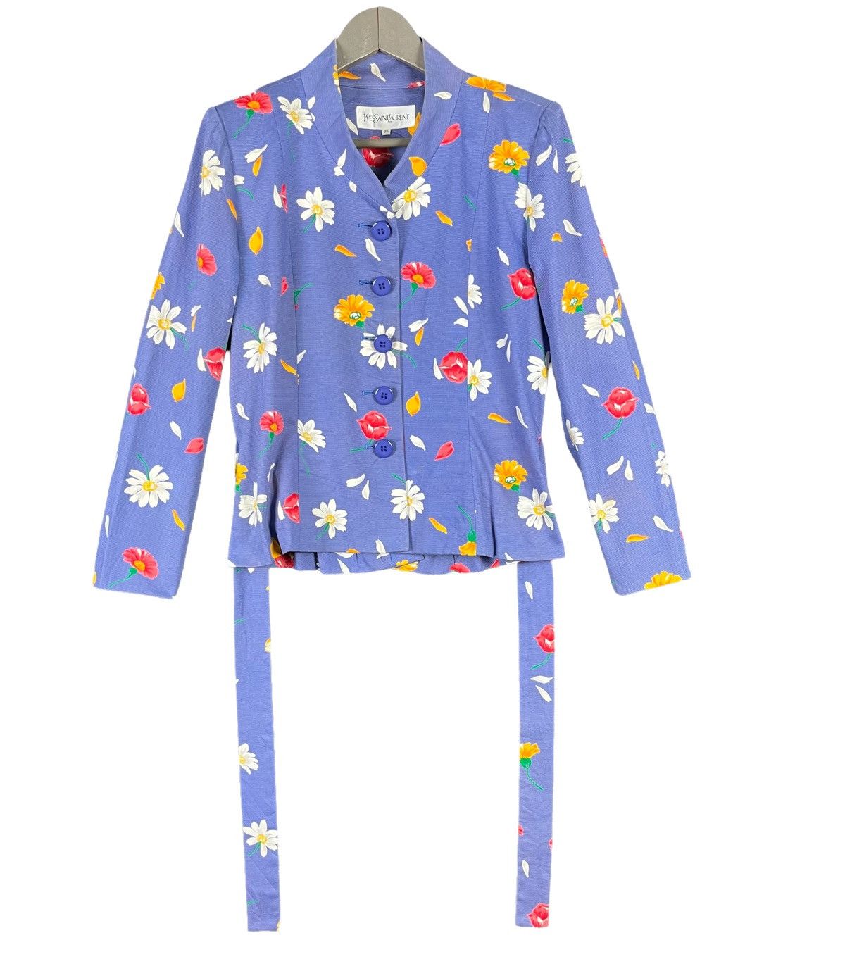 Yves Saint Laurent Yves Saint Laurent Floral Blouse Size XS / US 0-2 / IT 36-38 - 2 Thumbnail
