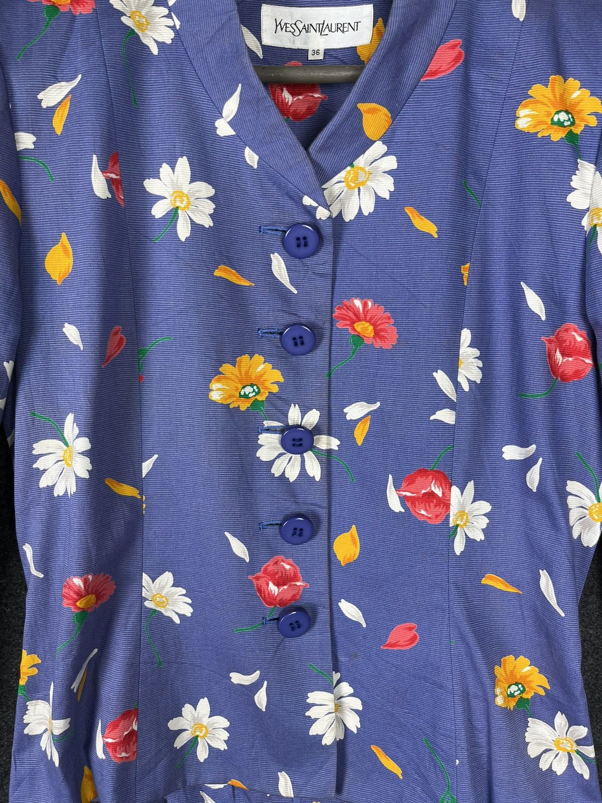 Yves Saint Laurent Yves Saint Laurent Floral Blouse Size XS / US 0-2 / IT 36-38 - 9 Thumbnail