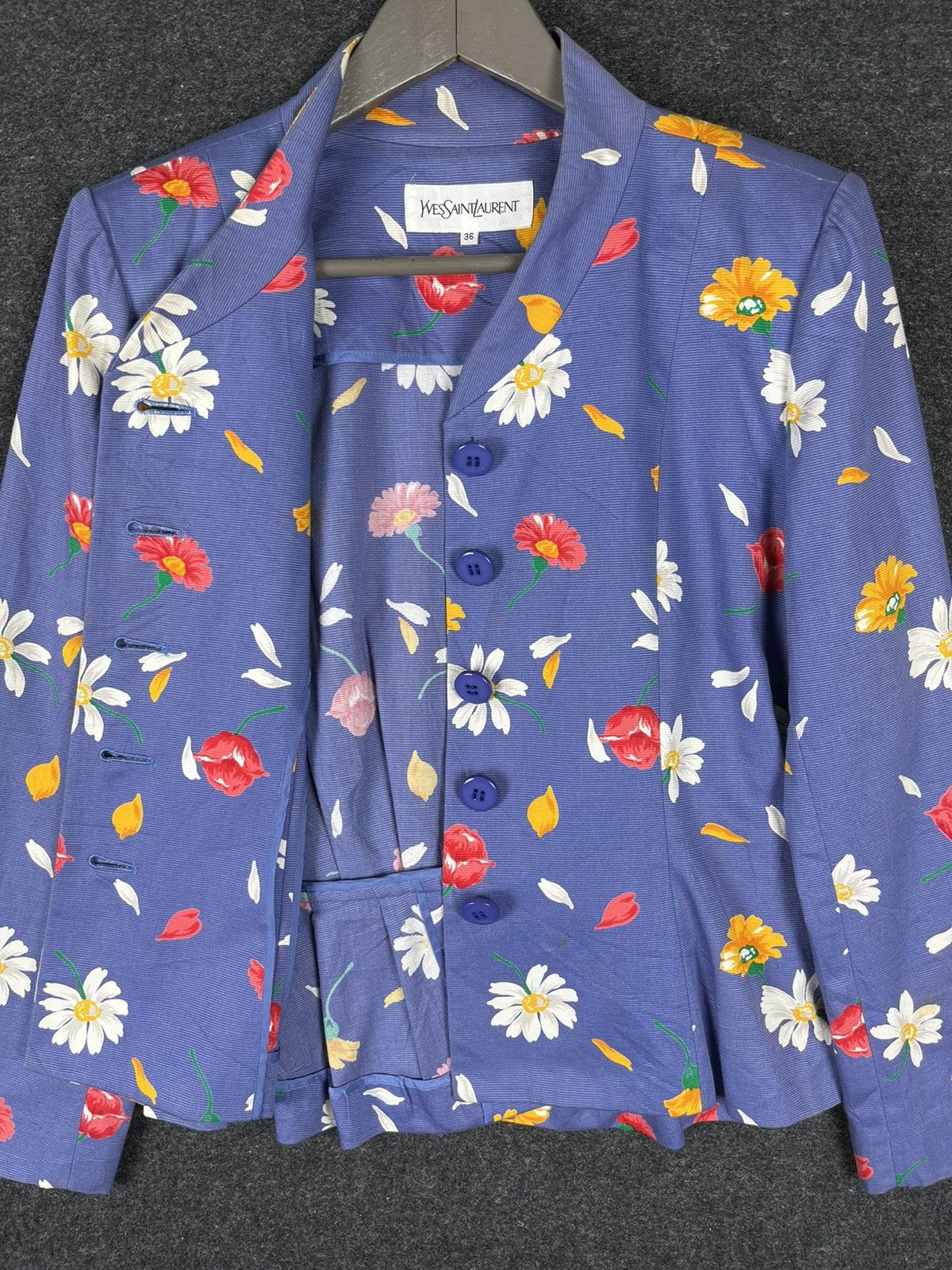 Yves Saint Laurent Yves Saint Laurent Floral Blouse Size XS / US 0-2 / IT 36-38 - 4 Thumbnail