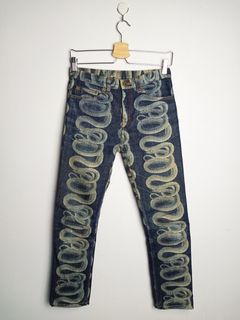 Hysteric Glamour Snake Denim 32 | Grailed