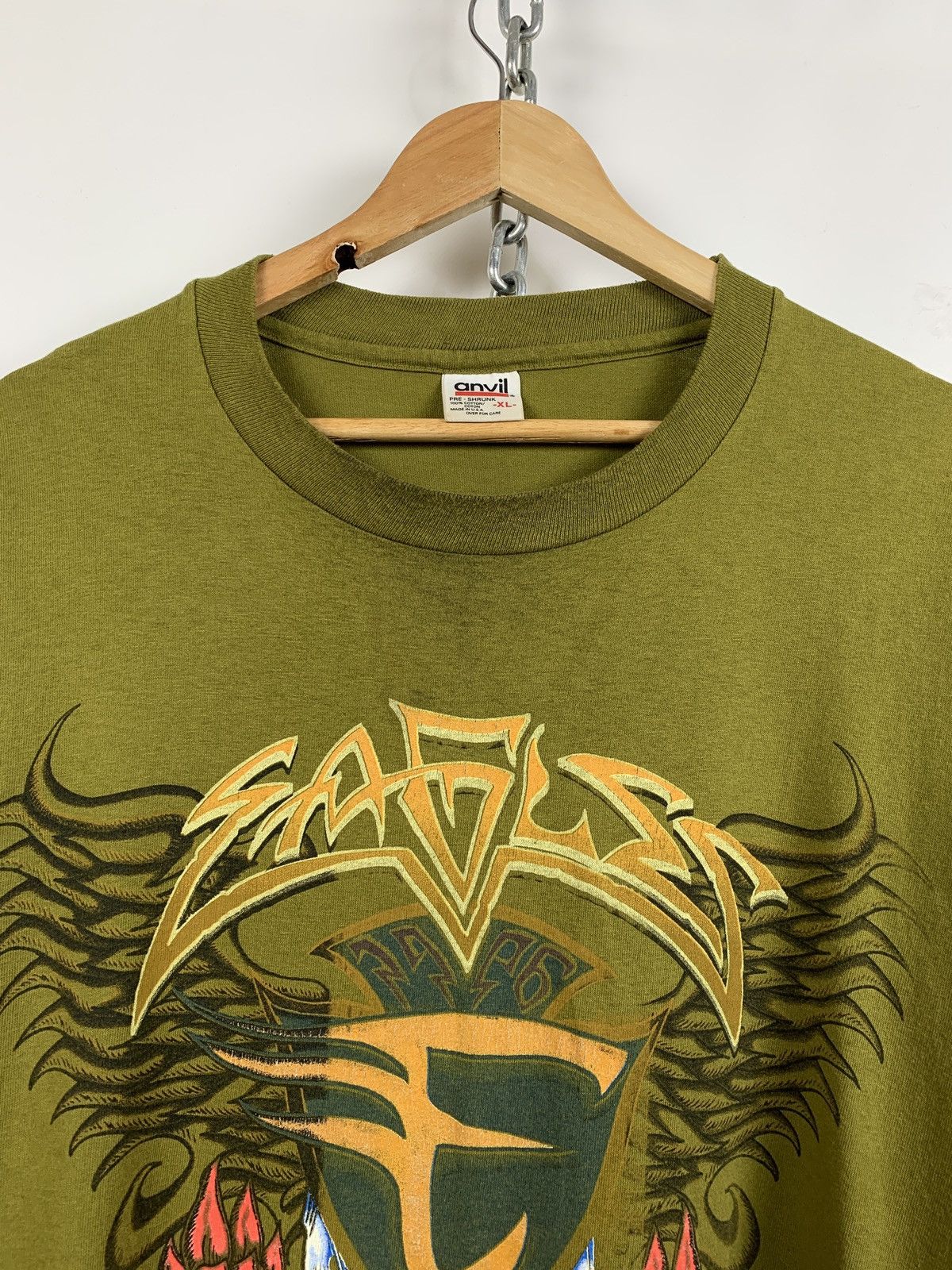 Band Tees 1996 Eagles World Tour Single Stitch Green Band T-Shirt Size US XL / EU 56 / 4 - 5 Thumbnail