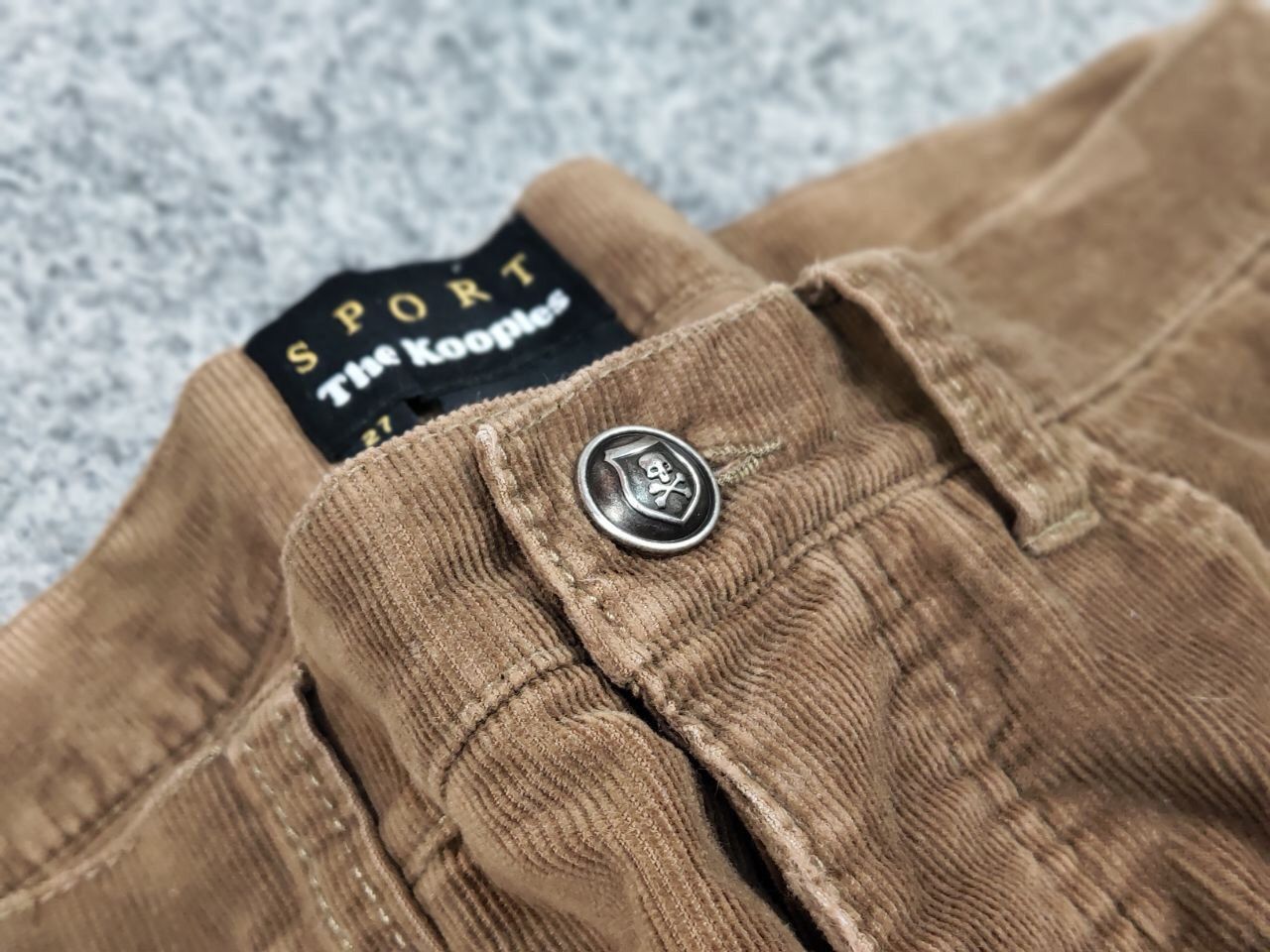 The Kooples The Kooples Corduroy Brown Mens Casual Trousers Pants Size US 27 - 12 Thumbnail