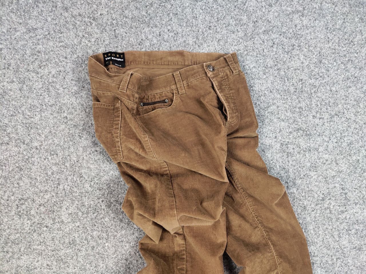 The Kooples The Kooples Corduroy Brown Mens Casual Trousers Pants Size US 27 - 17 Thumbnail