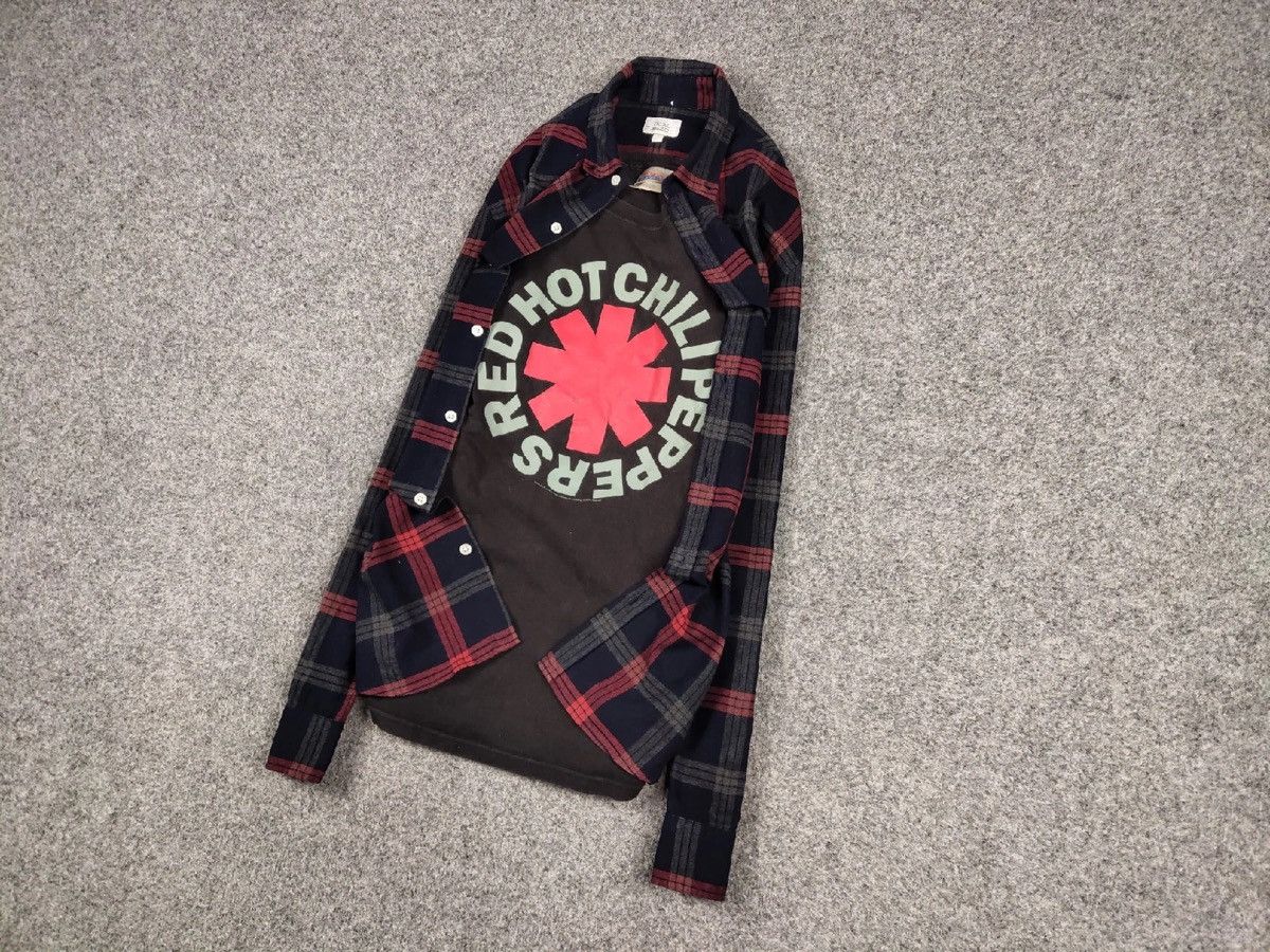 Flannel Vintage Flannel Shirt Travis Scott Style Size US L / EU 52-54 / 3 - 3 Thumbnail