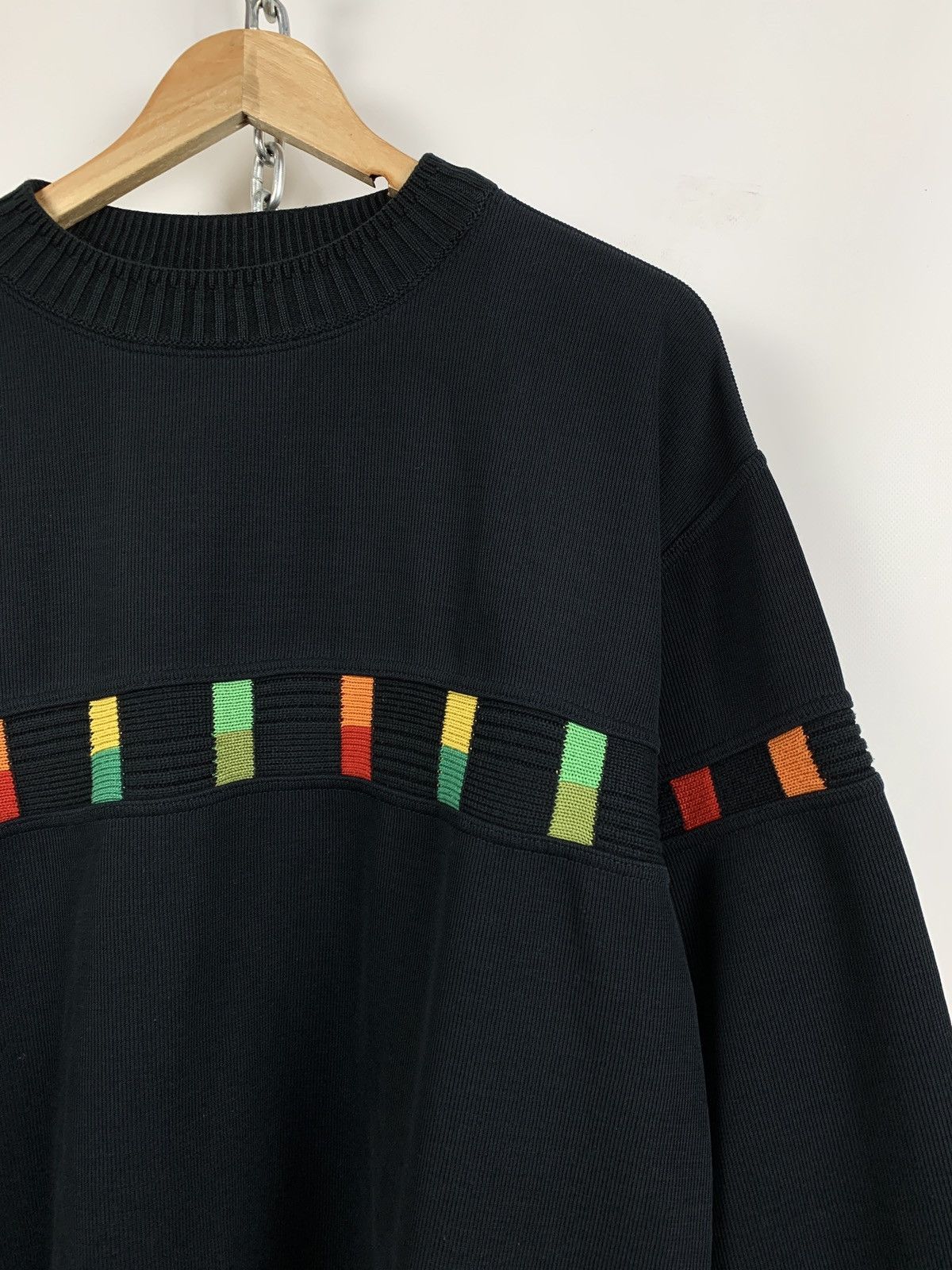 Carlo Colucci Vintage Carlo Colucci Black Sweater Size US XL / EU 56 / 4 - 4 Thumbnail