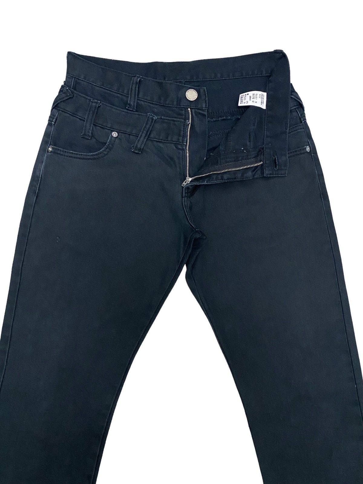 Vintage Japan Black Double Waist Skull Jeans